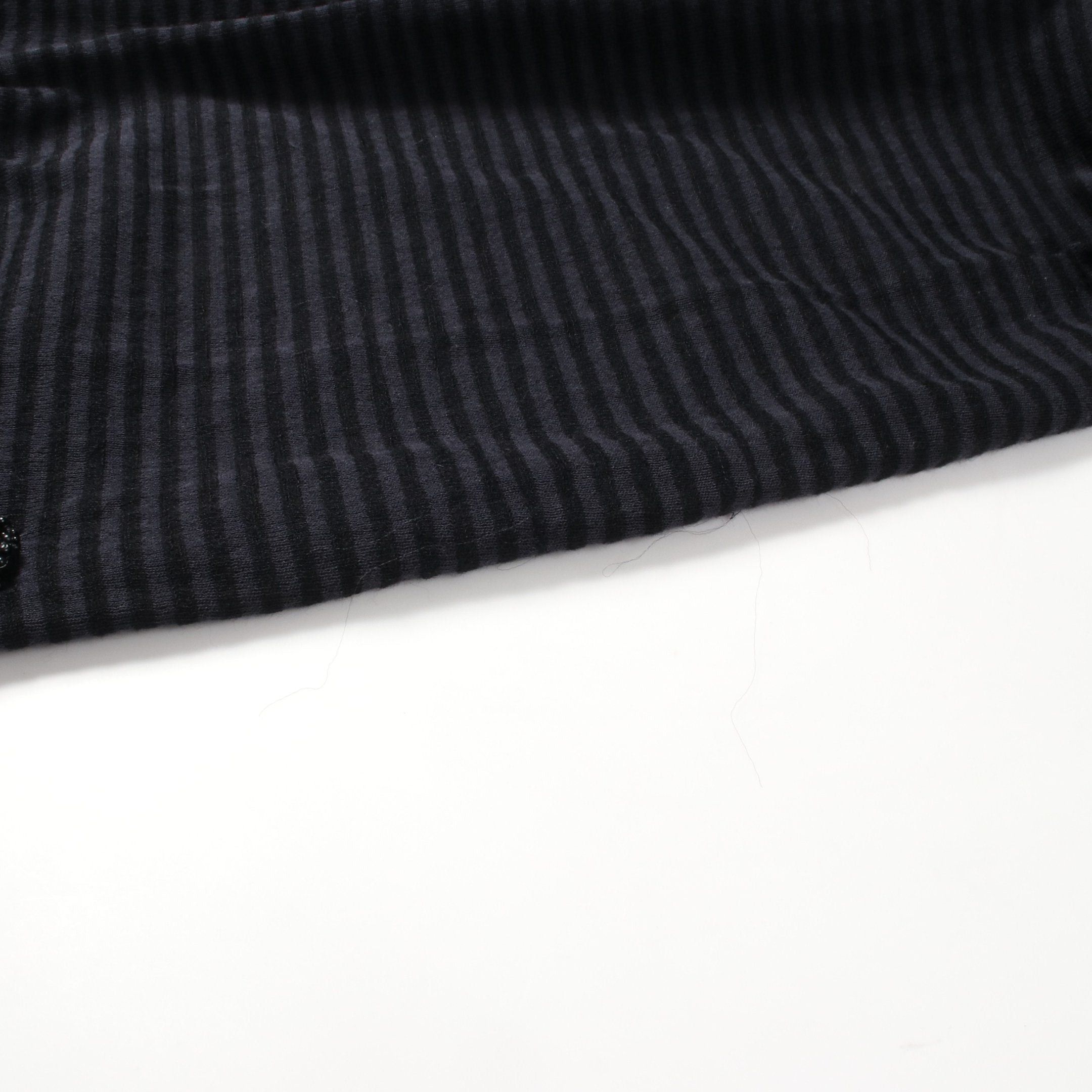 Chanel Chanel Knit Dress V-Neck Rayon Black Dark Gray Size ONE SIZE - 5 Thumbnail