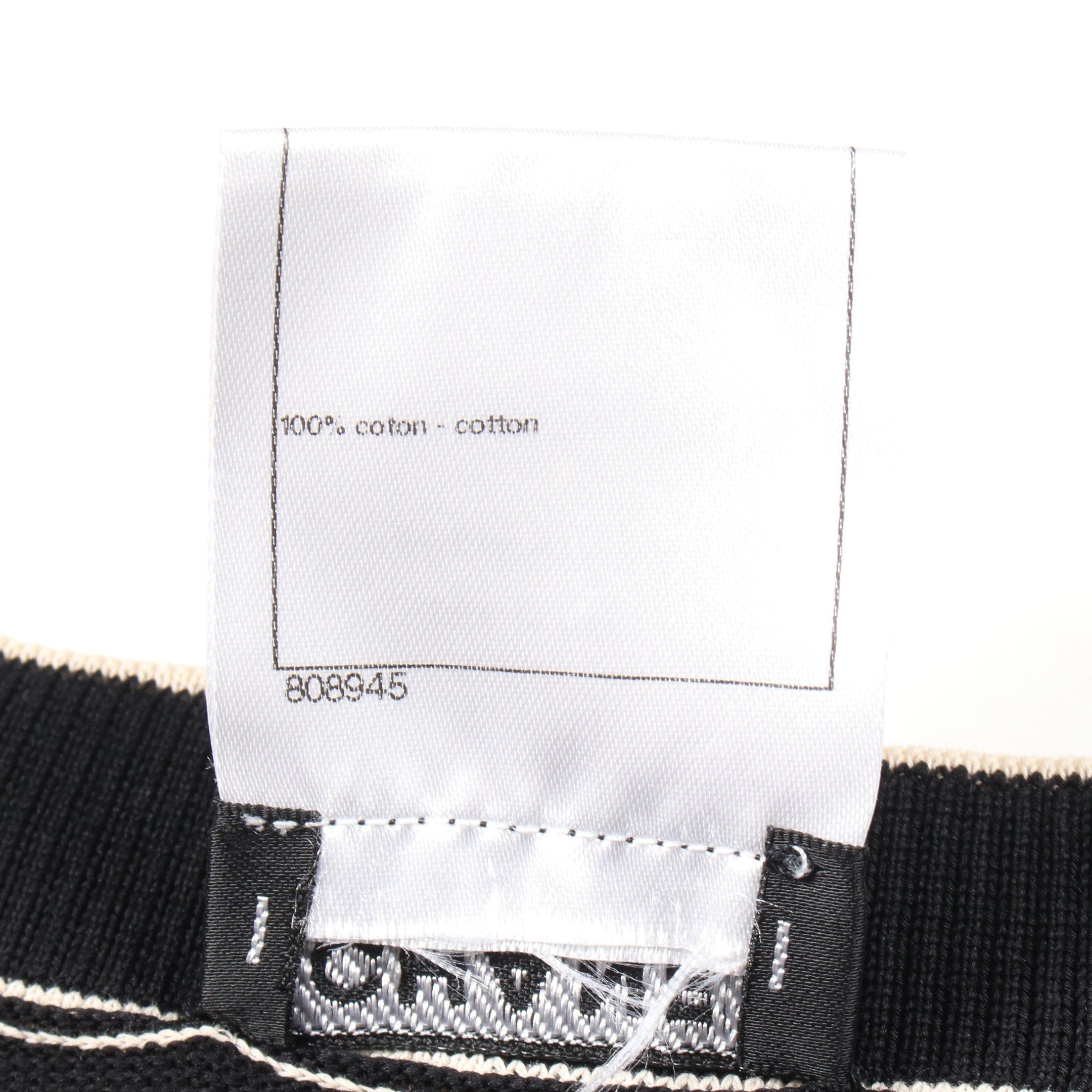 Chanel Chanel One Piece Cotton Black Off White Size ONE SIZE - 4 Thumbnail