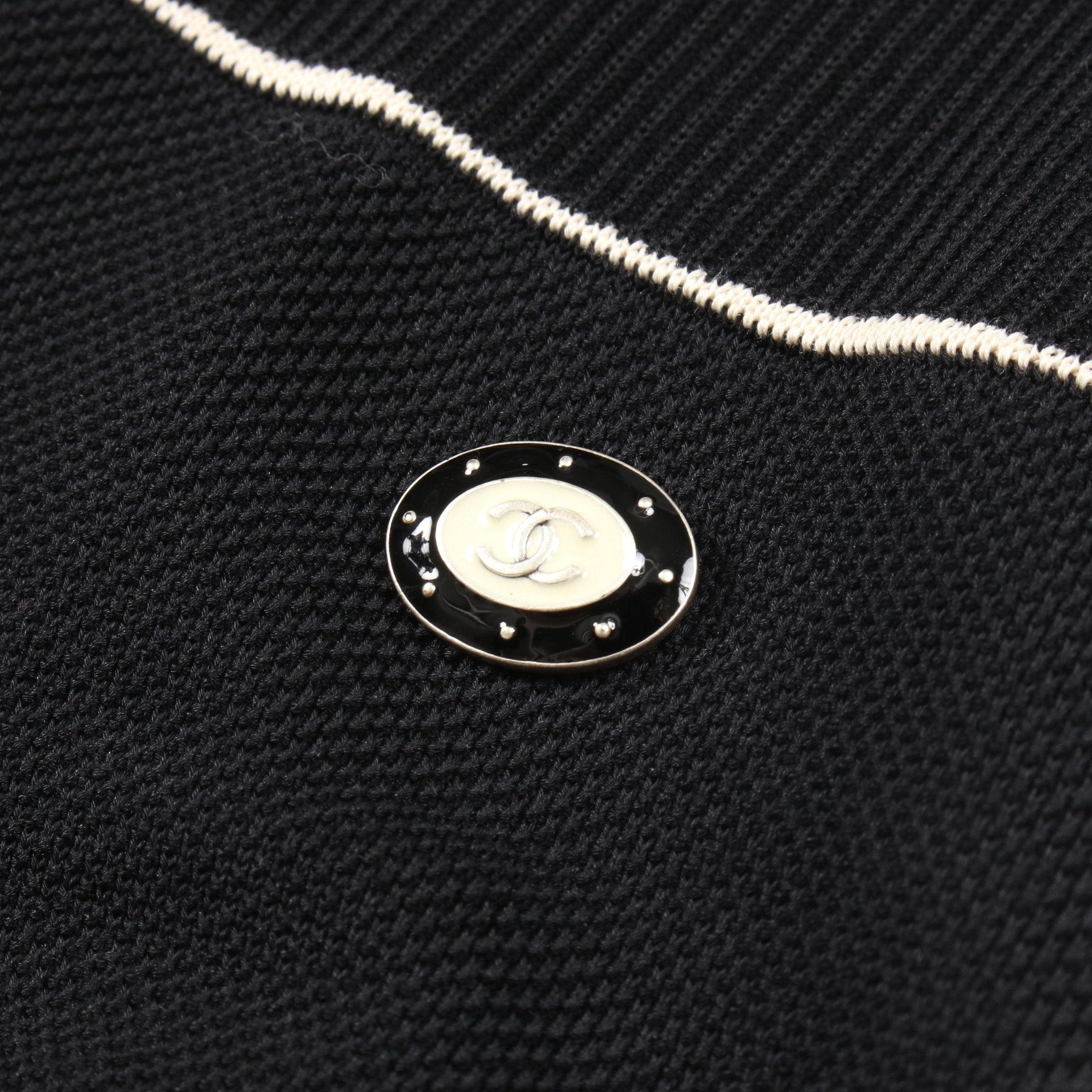 Chanel Chanel One Piece Cotton Black Off White Size ONE SIZE - 7 Thumbnail