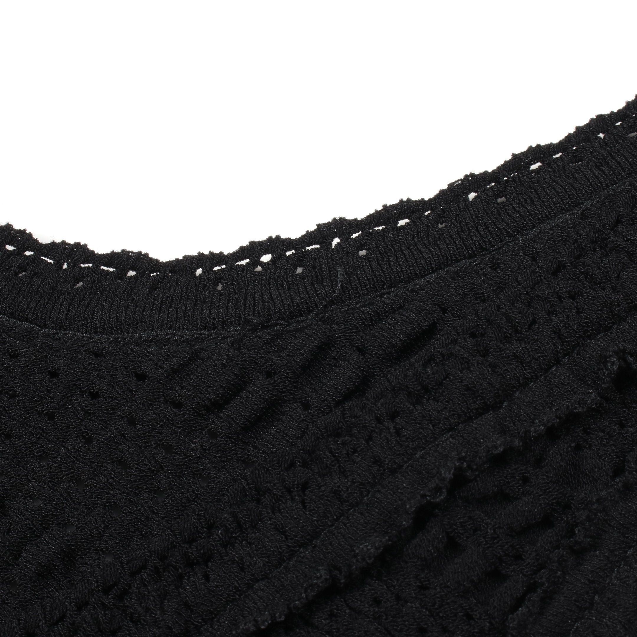 Chanel Chanel Knit Dress No Sleeve Rayon Black Color-Block Size ONE SIZE - 5 Thumbnail