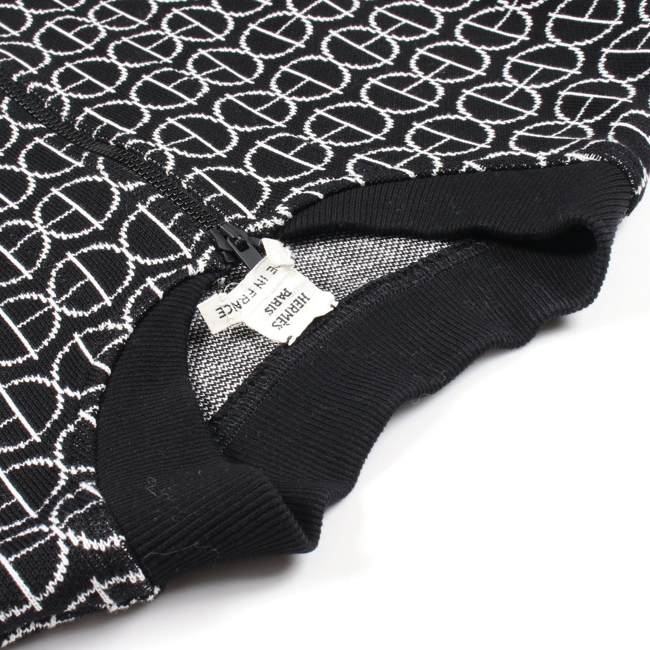Hermes Hermes Half Zip One Piece Cotton Black White Size ONE SIZE - 5 Thumbnail