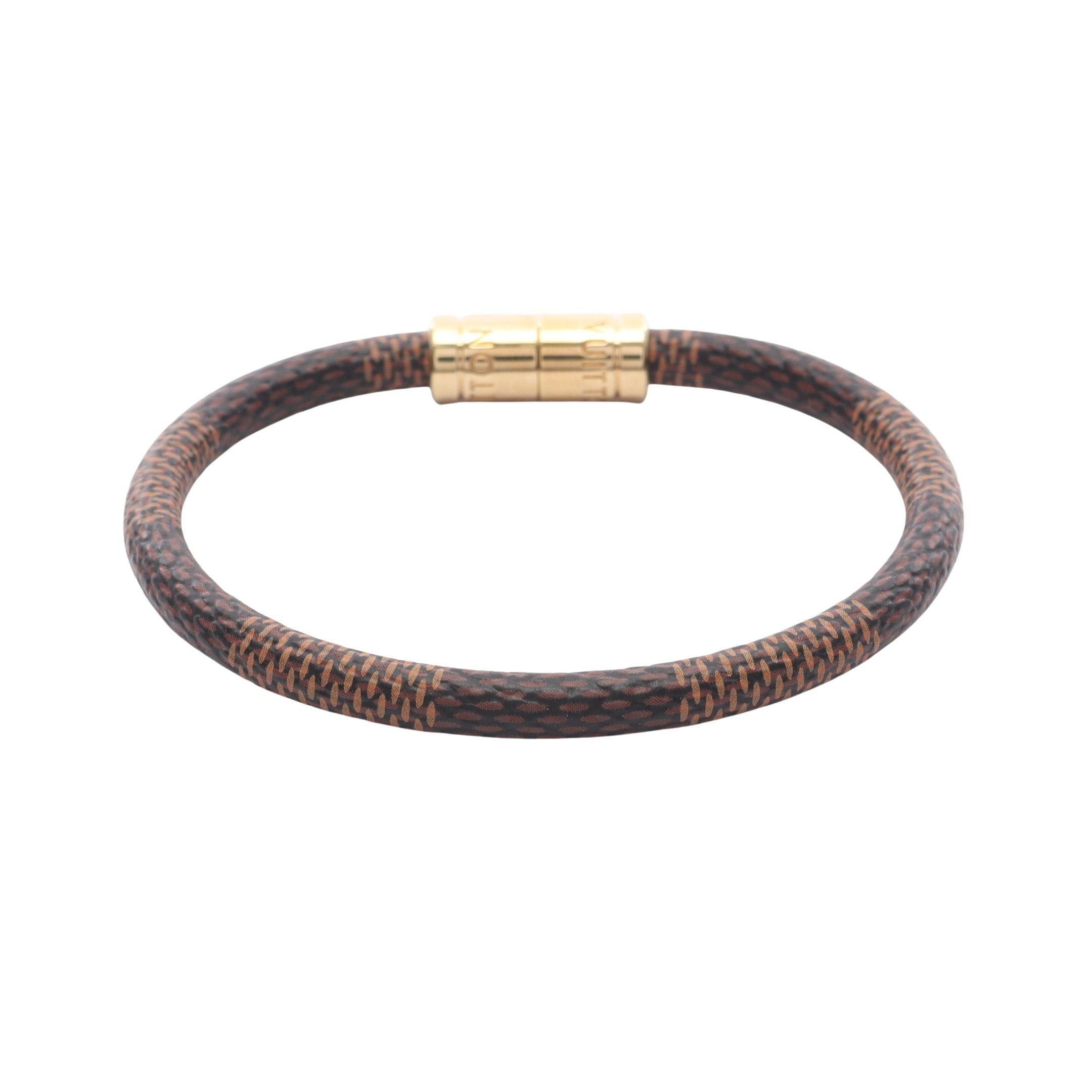 Louis Vuitton Louis Vuitton Brasserie Keep It Damier Ebene Bangle Gp Brown Size ONE SIZE - 2 Thumbnail