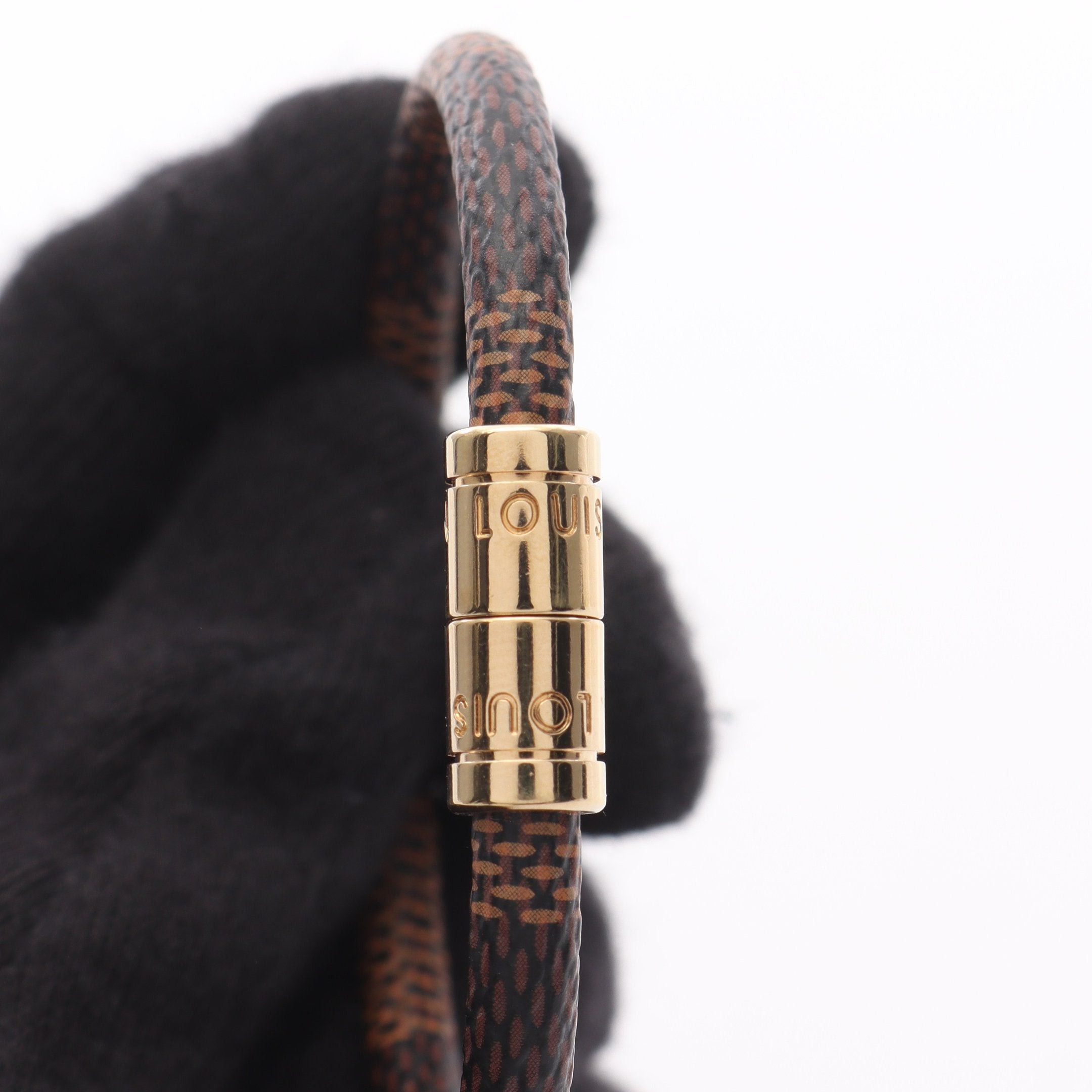 Louis Vuitton Louis Vuitton Brasserie Keep It Damier Ebene Bangle Gp Brown Size ONE SIZE - 4 Thumbnail