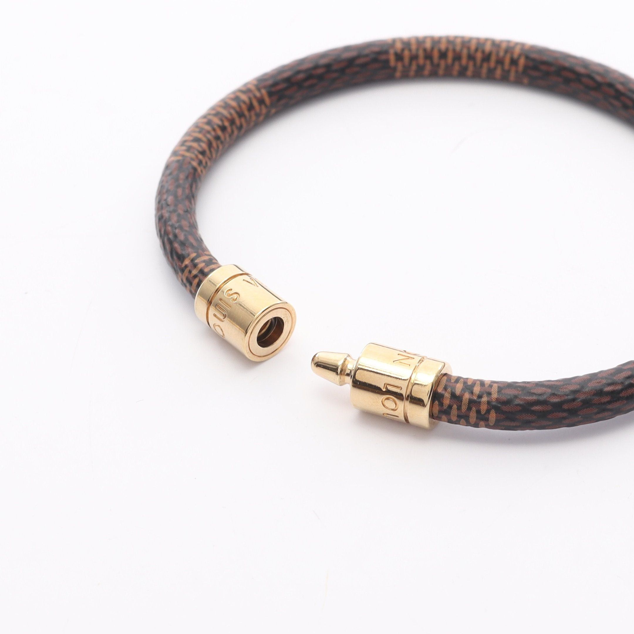 Louis Vuitton Louis Vuitton Brasserie Keep It Damier Ebene Bangle Gp Brown Size ONE SIZE - 3 Thumbnail