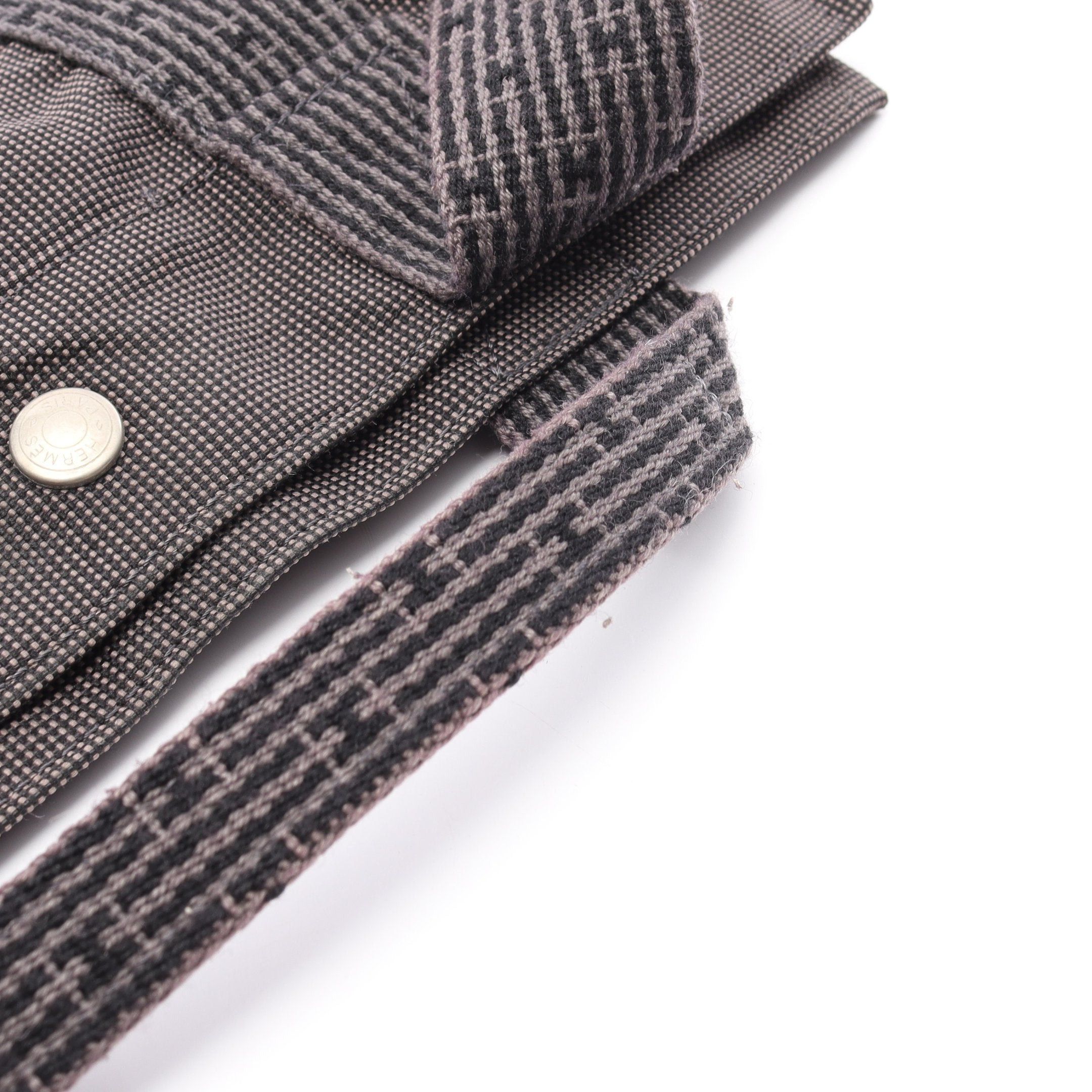 Hermes Hermes Yell Line Ado Mm Backpack Rucksack Nylon Canvas Dark Gray Silver Hardware Size ONE SIZE - 9 Thumbnail