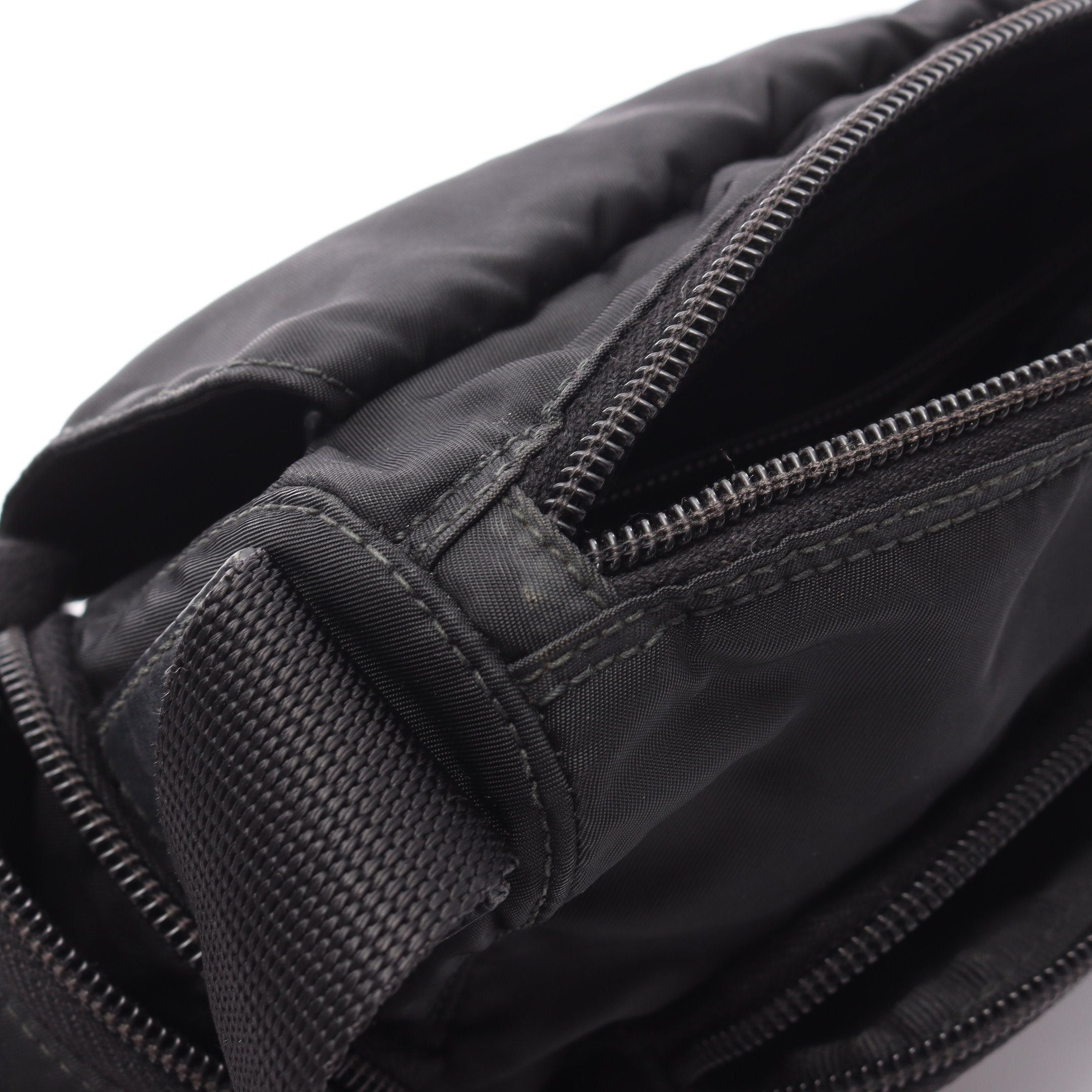 Prada Prada Tessuto Calf Shoulder Bag Nylon Leather Black Size ONE SIZE - 6 Thumbnail
