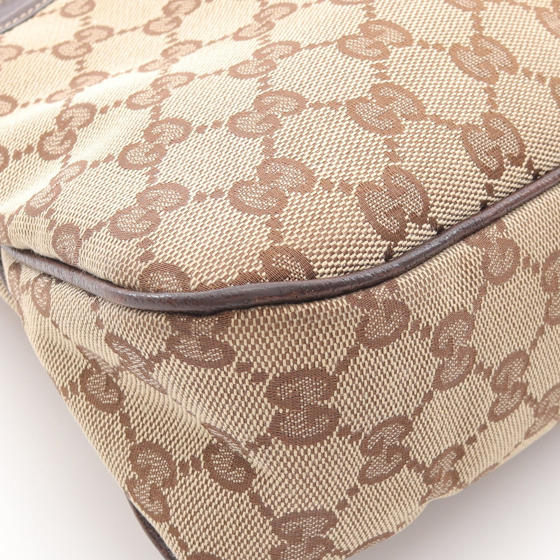 Gucci Gucci Gg Canvas Shoulder Bag Leather Beige Brown Size ONE SIZE - 7 Thumbnail
