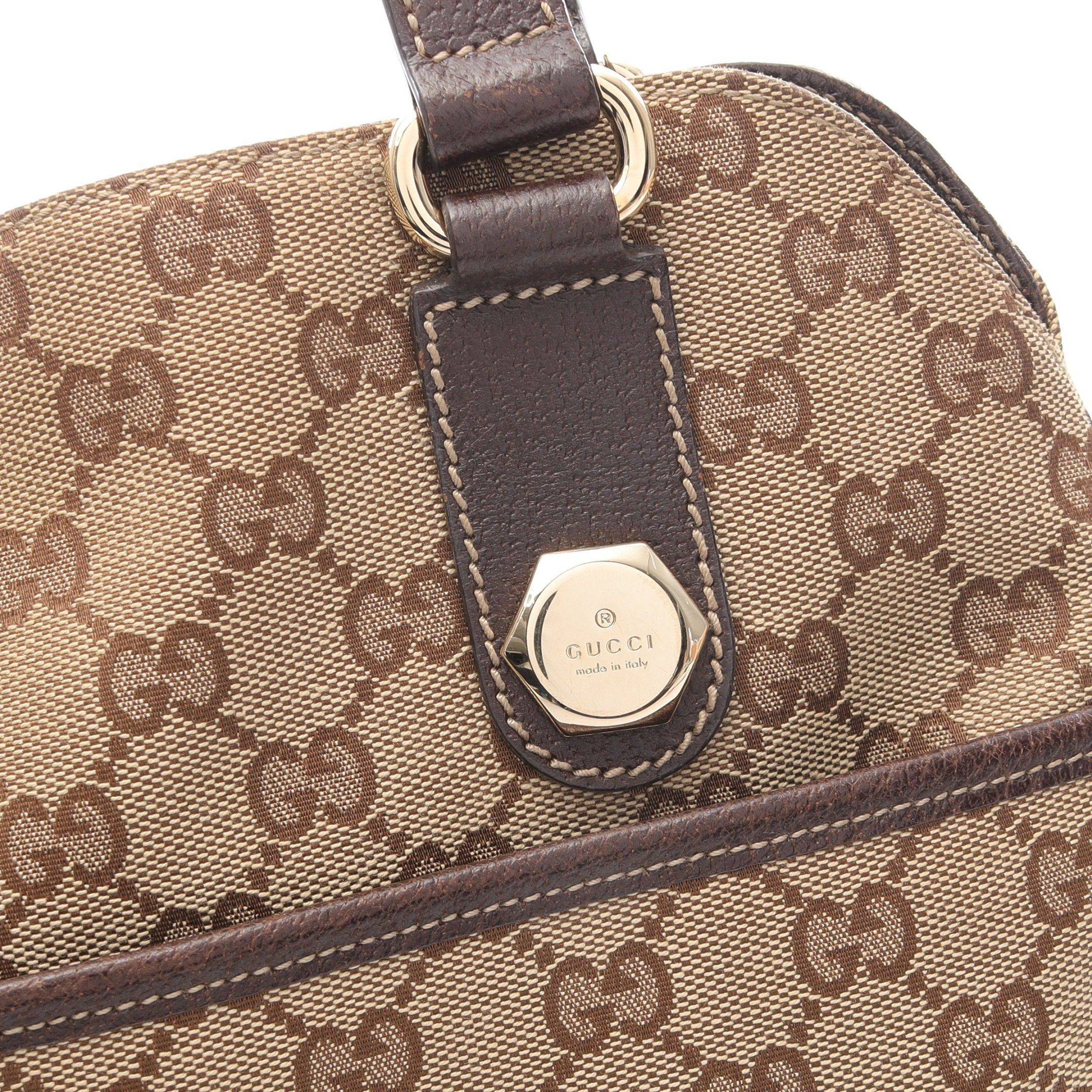Gucci Gucci Gg Canvas Shoulder Bag Leather Beige Brown Size ONE SIZE - 5 Thumbnail