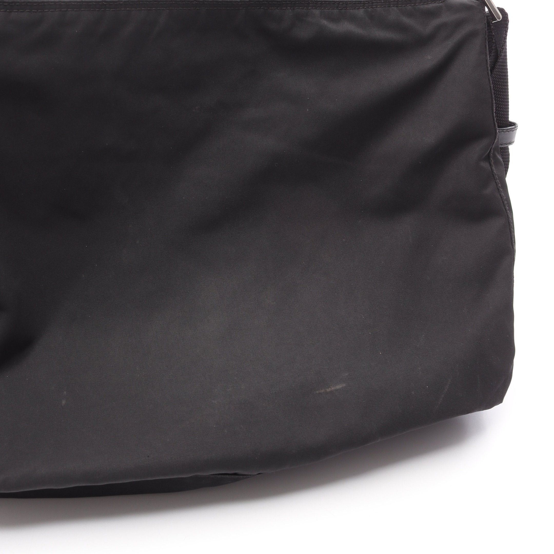 Prada Prada Re-Nylon Shoulder Bag Nylon Leather Black Prada Logo Plate Size ONE SIZE - 9 Thumbnail