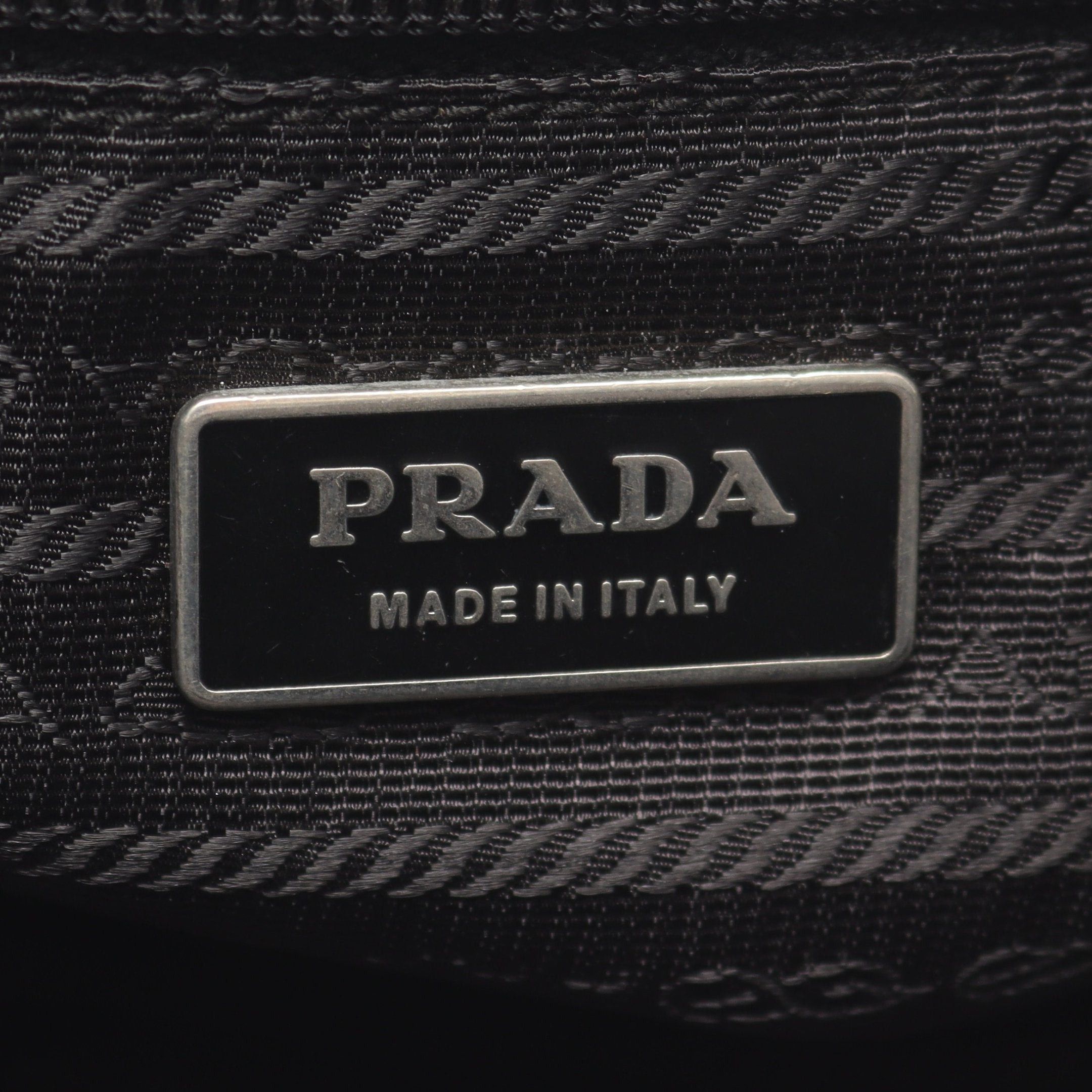 Prada Prada Re-Nylon Shoulder Bag Nylon Leather Black Prada Logo Plate Size ONE SIZE - 4 Thumbnail