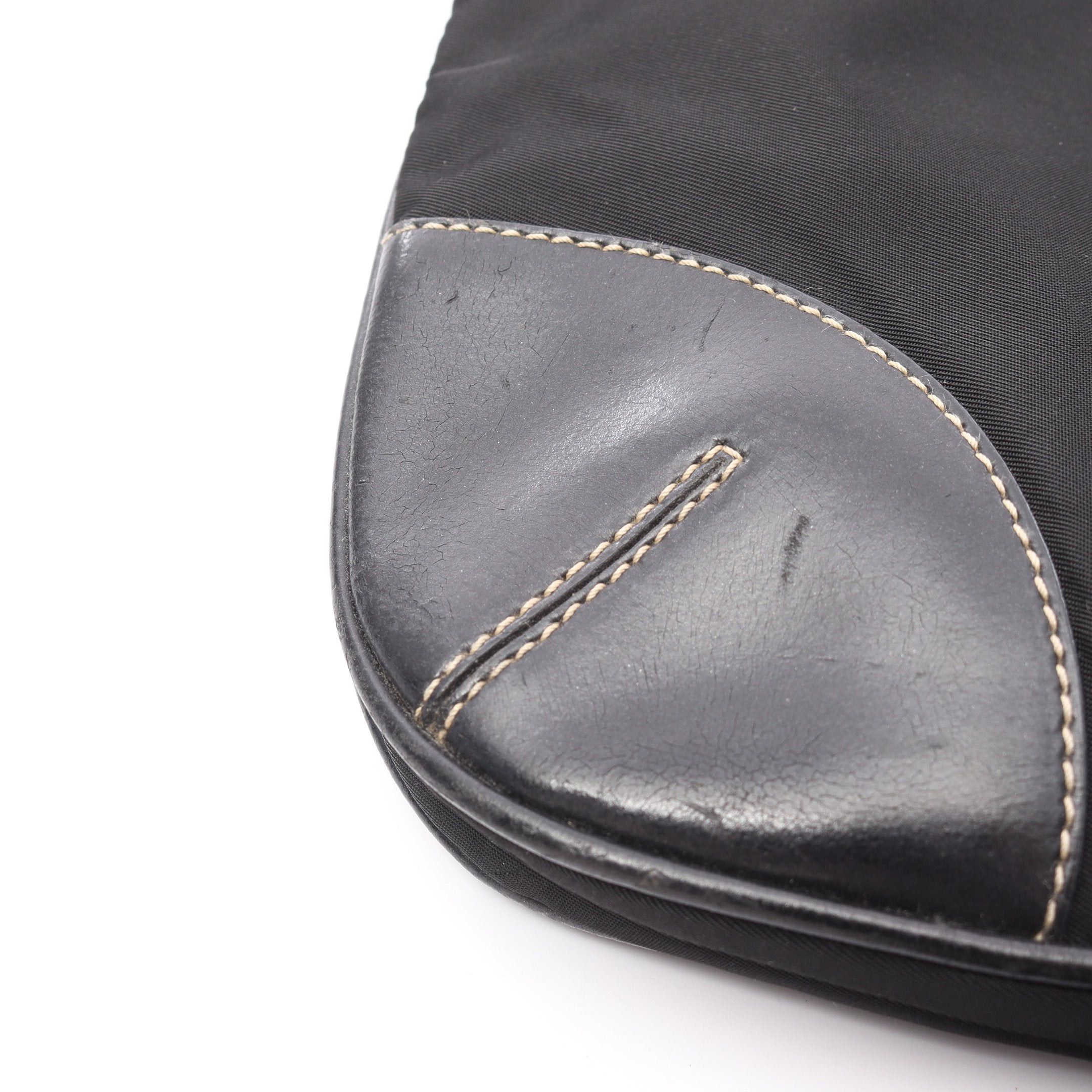 Prada Prada Shoulder Bag Nylon Leather Black Prada Logo Plate Size ONE SIZE - 7 Thumbnail