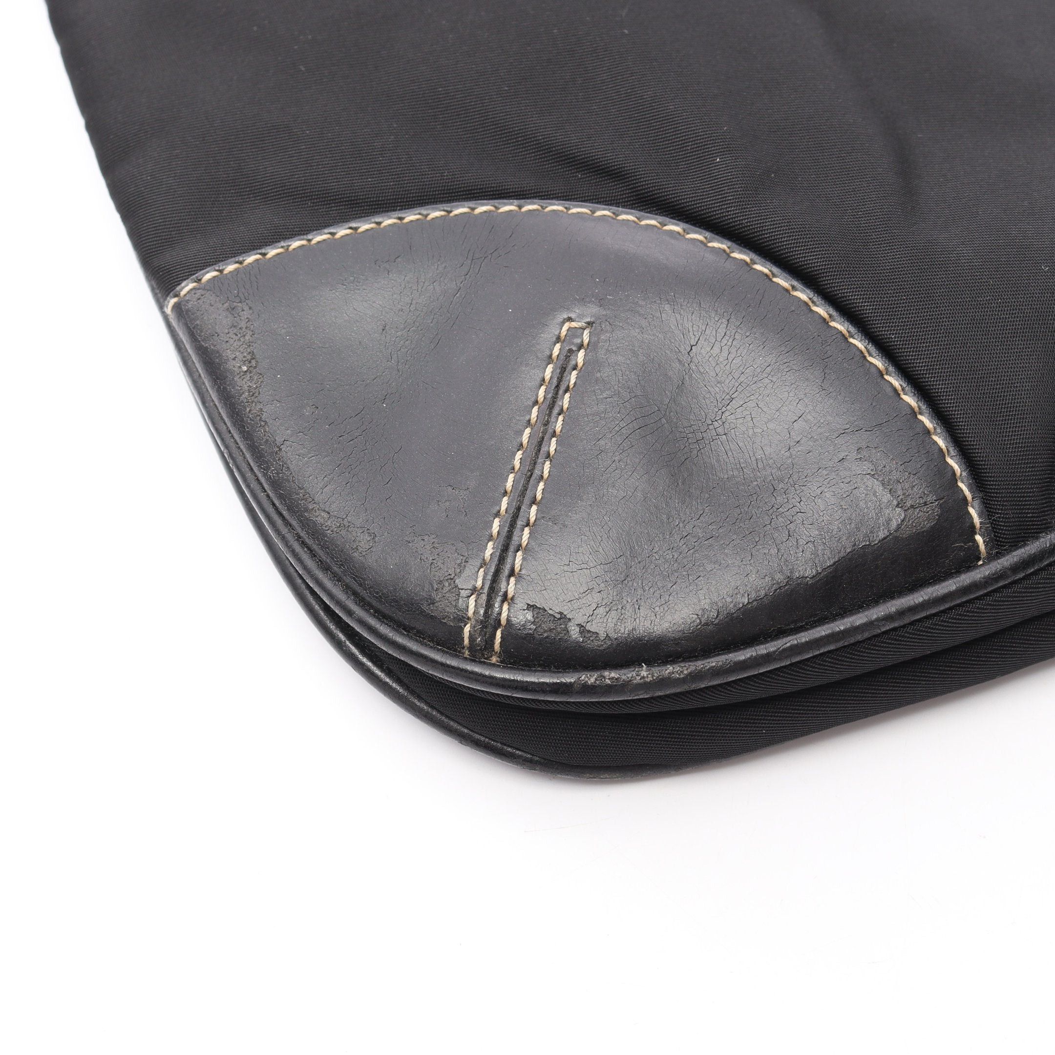 Prada Prada Shoulder Bag Nylon Leather Black Prada Logo Plate Size ONE SIZE - 9 Thumbnail