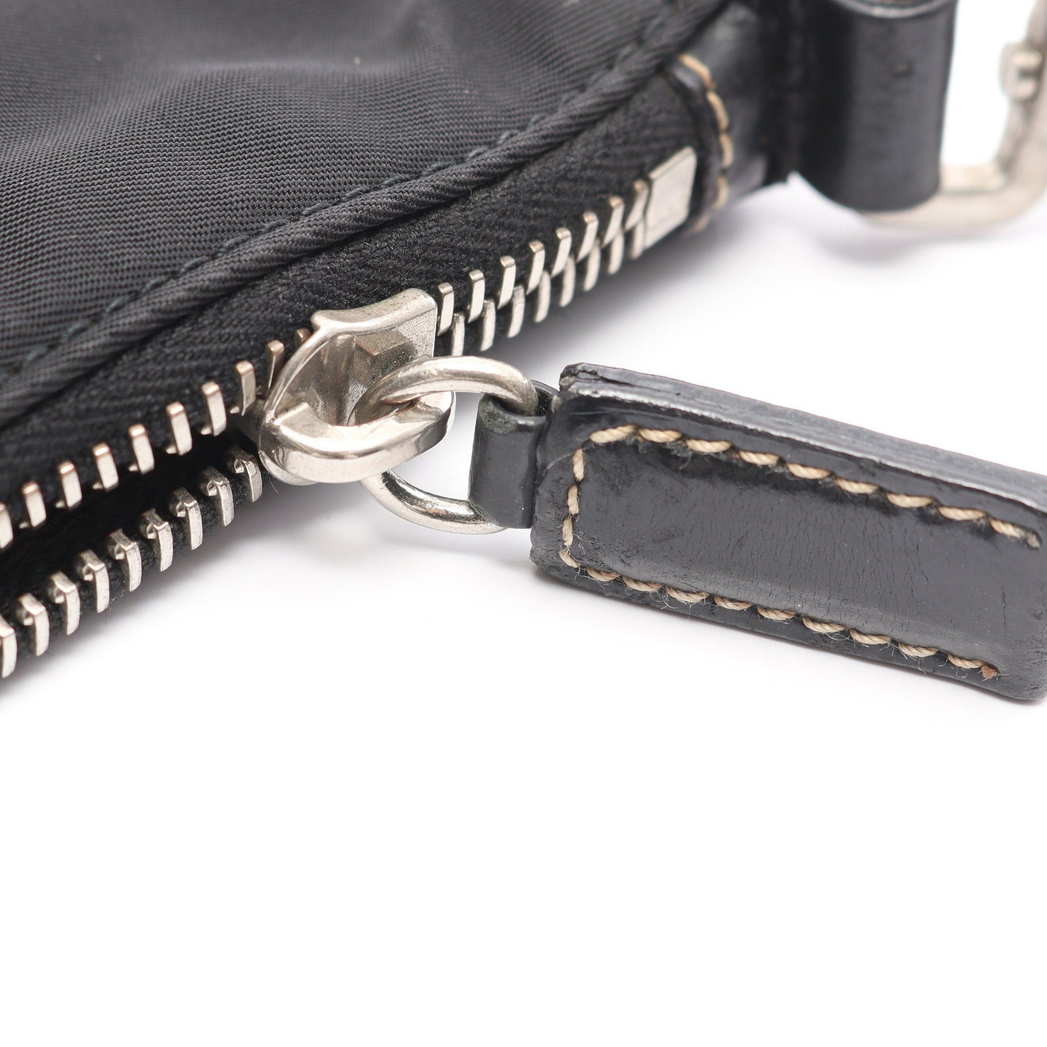 Prada Prada Shoulder Bag Nylon Leather Black Prada Logo Plate Size ONE SIZE - 12 Thumbnail