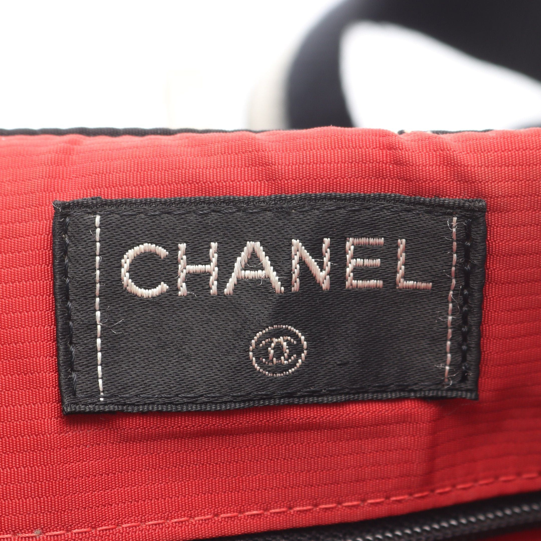 Chanel Chanel Old Travel Line Rucksack Nylon Black Silver Hardware Size ONE SIZE - 4 Thumbnail