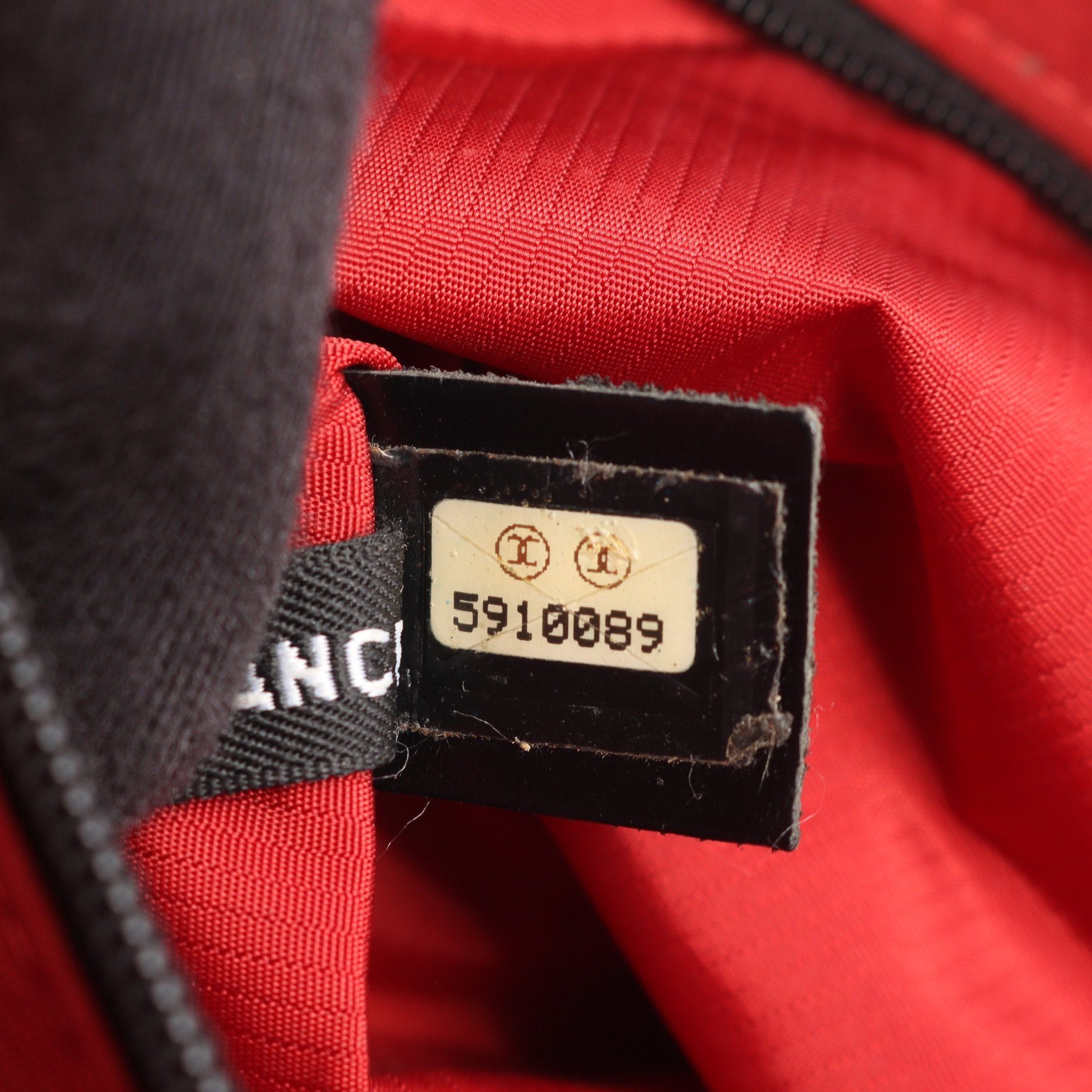 Chanel Chanel Old Travel Line Rucksack Nylon Black Silver Hardware Size ONE SIZE - 5 Thumbnail