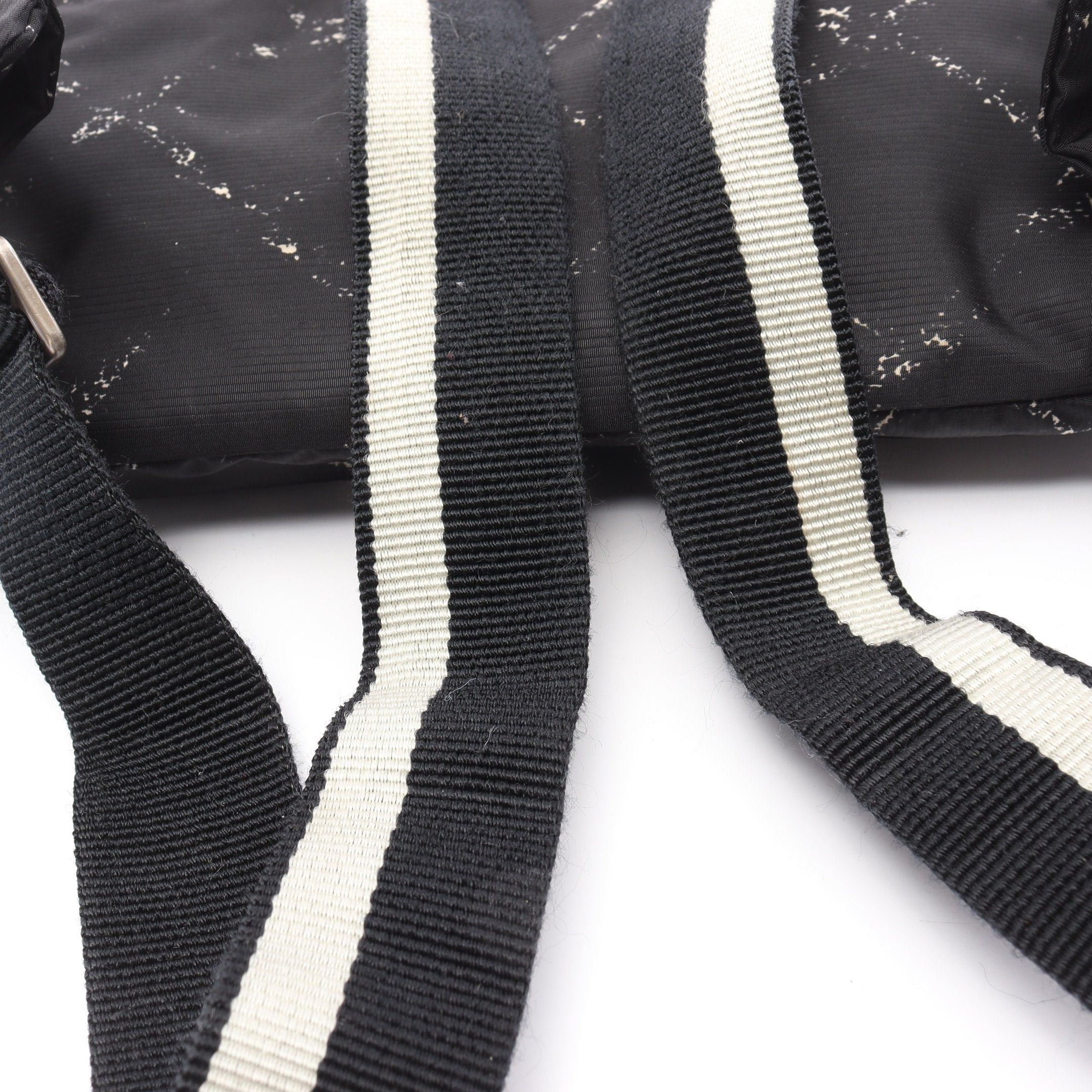 Chanel Chanel Old Travel Line Rucksack Nylon Black Silver Hardware Size ONE SIZE - 11 Thumbnail