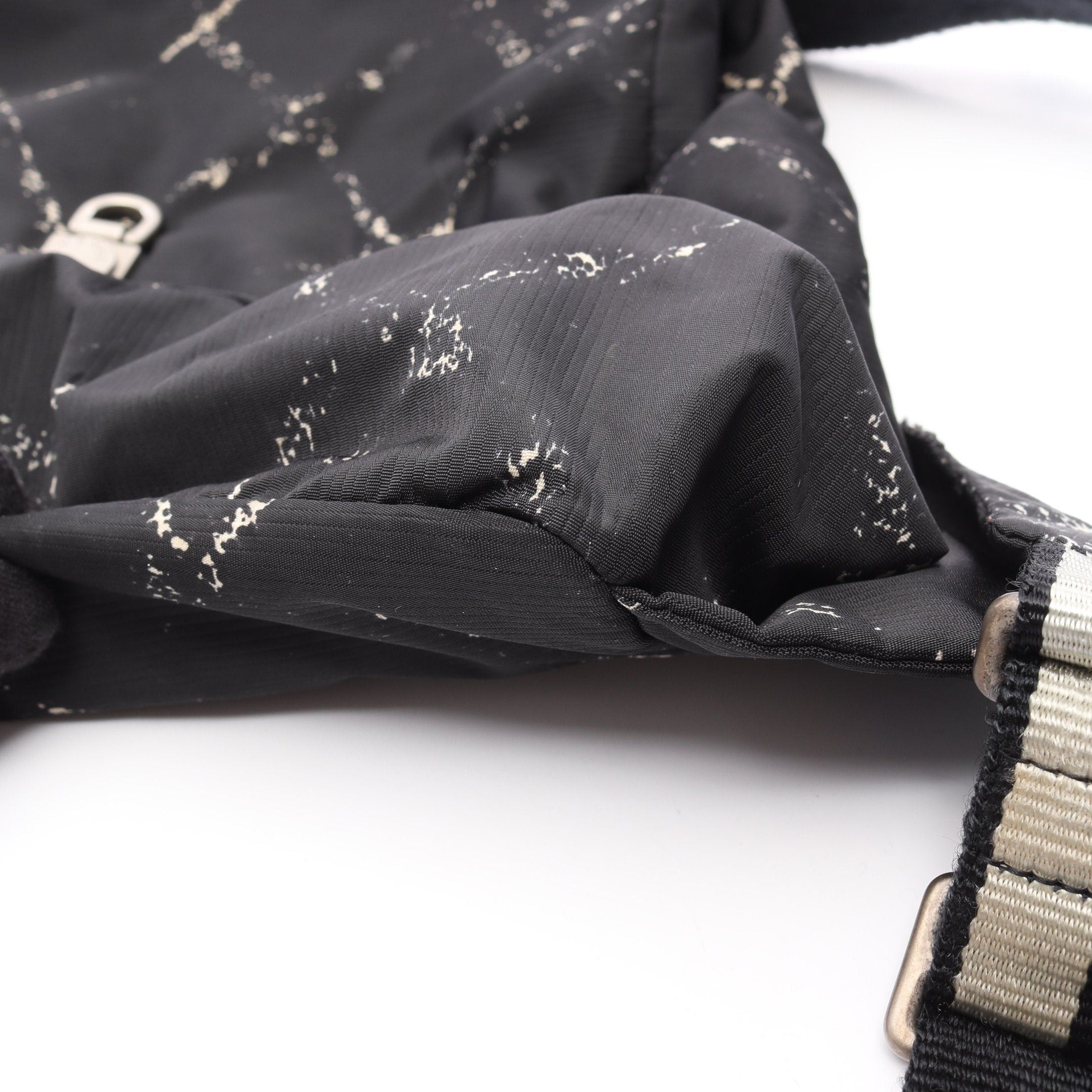 Chanel Chanel Old Travel Line Rucksack Nylon Black Silver Hardware Size ONE SIZE - 10 Thumbnail