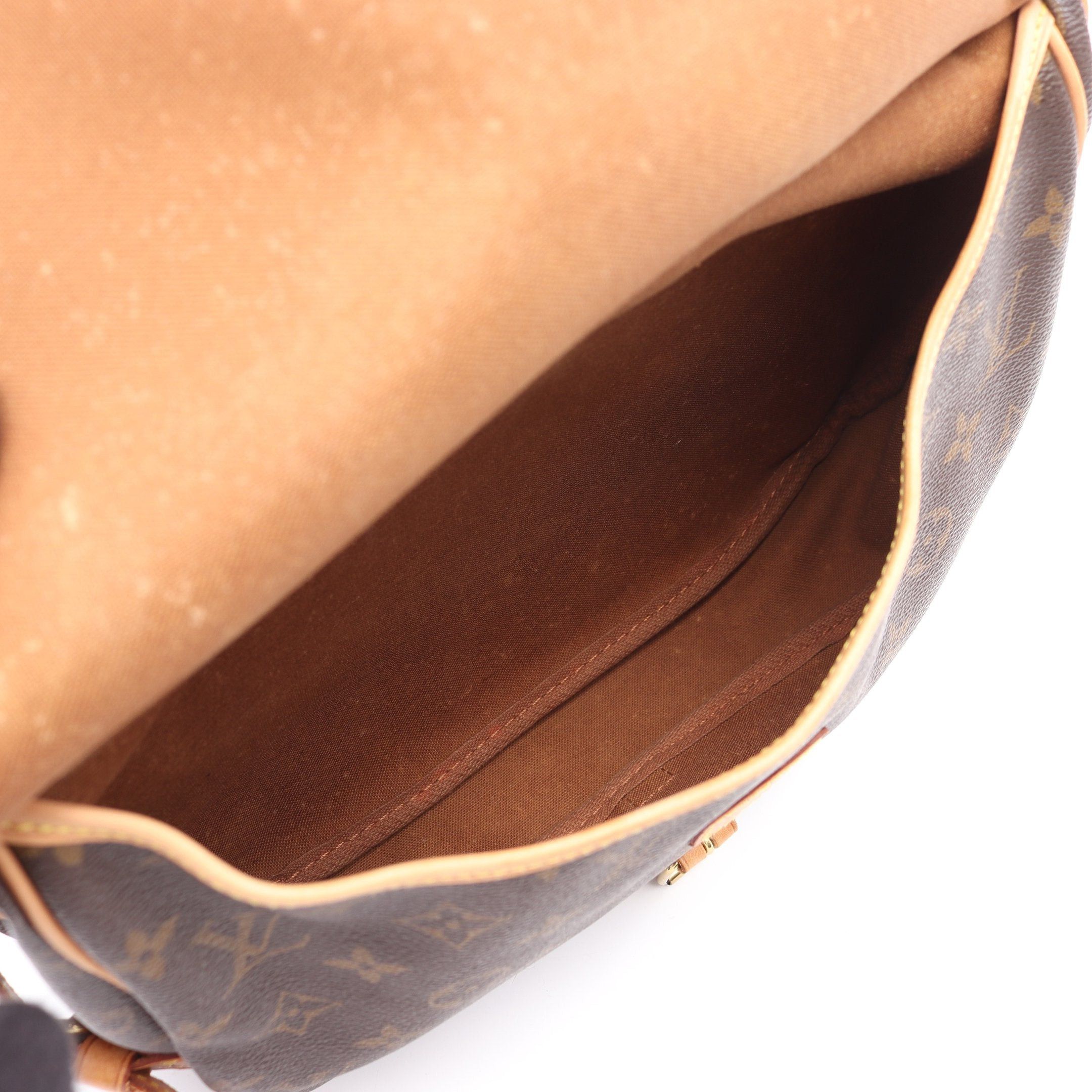 Louis Vuitton Louis Vuitton Saumur 30 Monogram Shoulder Bag Leather Brown Size ONE SIZE - 3 Thumbnail