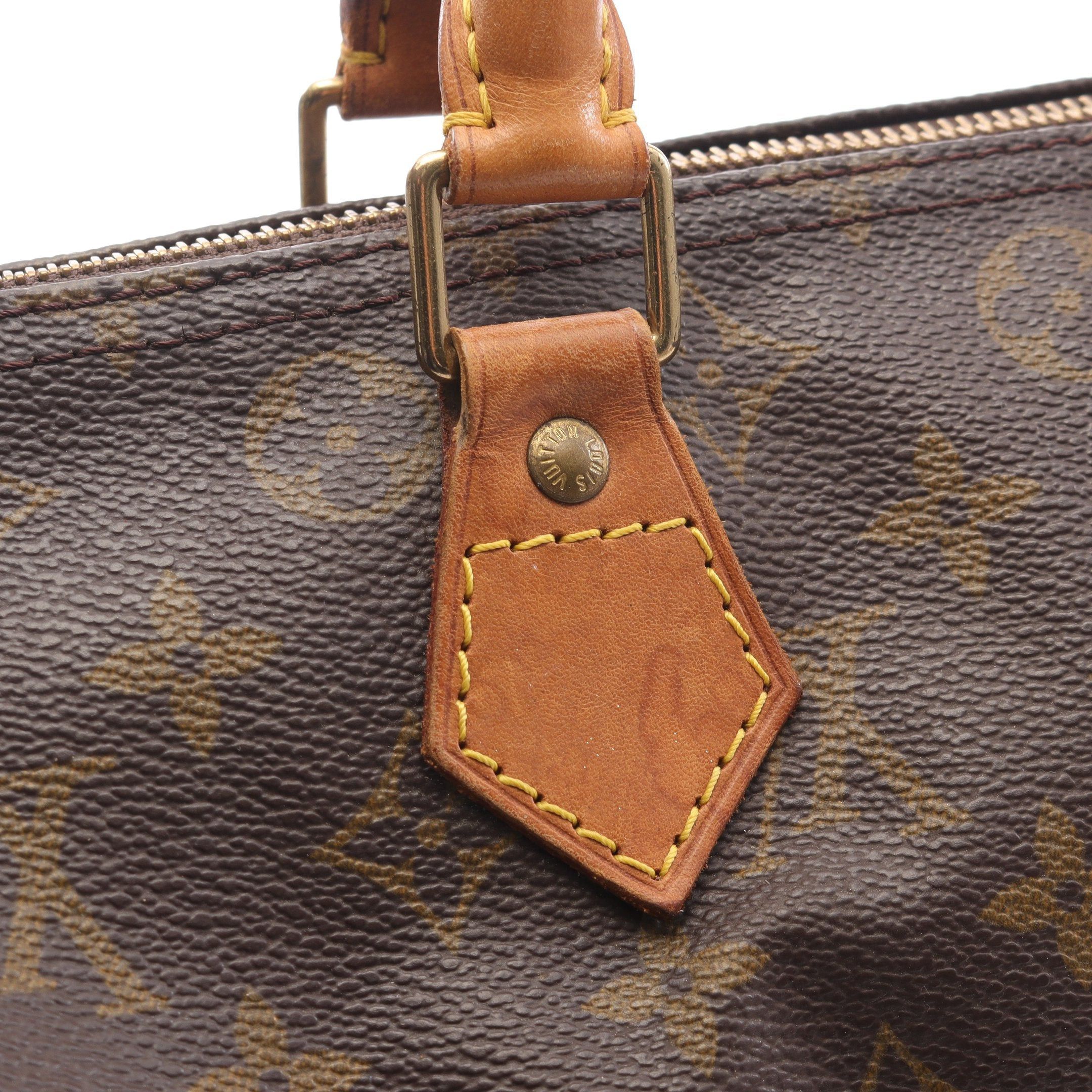 Louis Vuitton Louis Vuitton Speedy 30 Monogram Handbag Leather Brown Size ONE SIZE - 8 Thumbnail