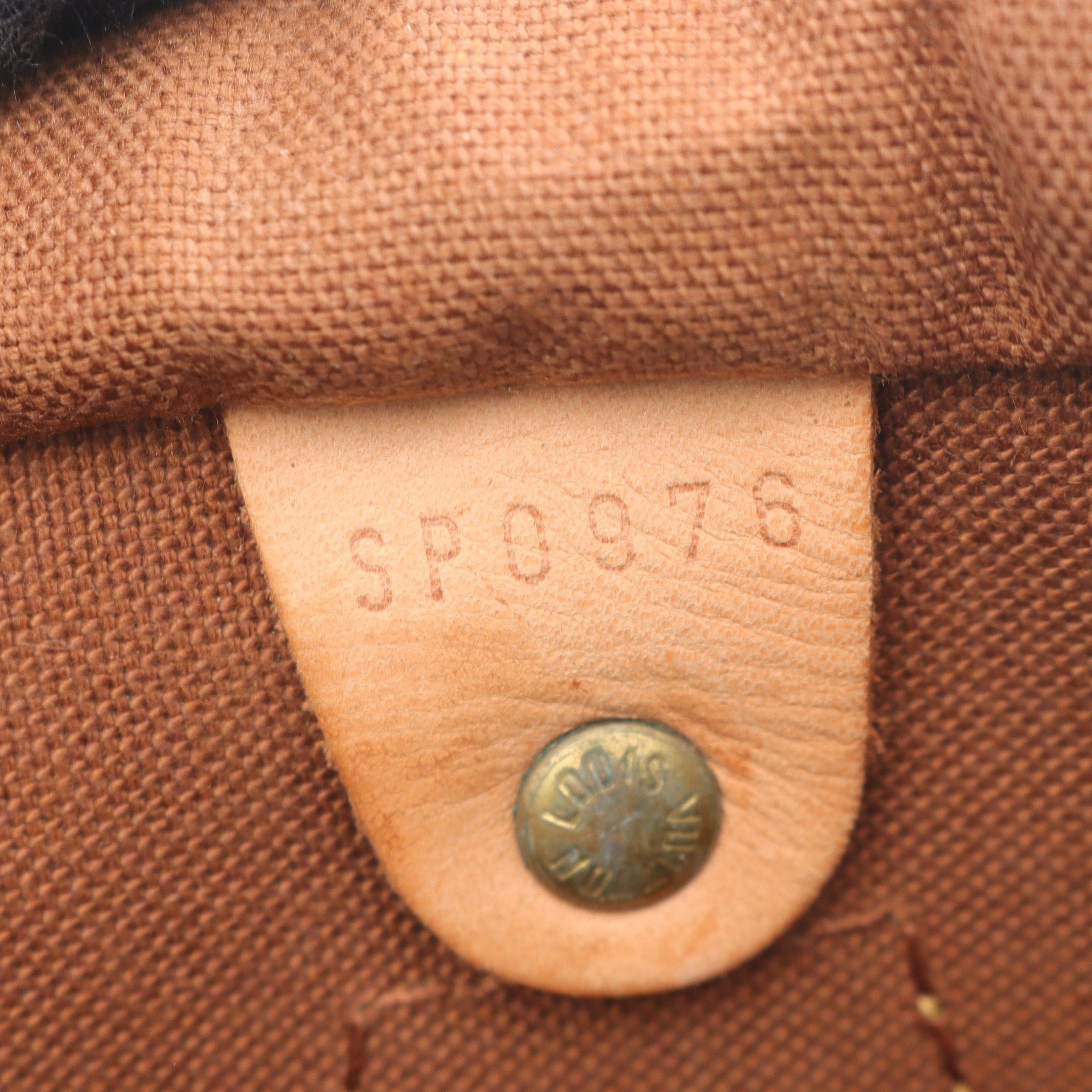 Louis Vuitton Louis Vuitton Speedy 30 Monogram Handbag Leather Brown Size ONE SIZE - 5 Thumbnail