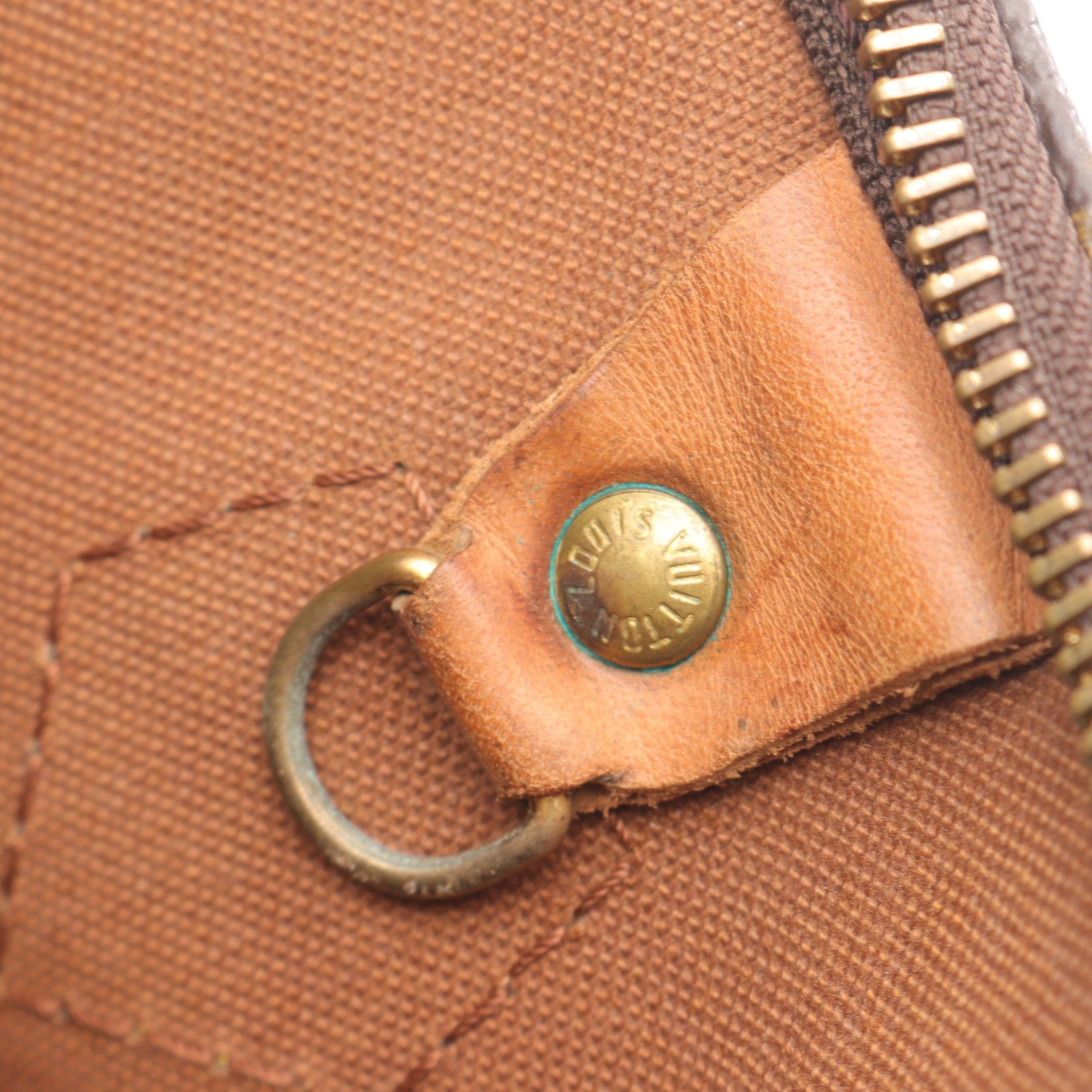 Louis Vuitton Louis Vuitton Speedy 30 Monogram Handbag Leather Brown Size ONE SIZE - 6 Thumbnail