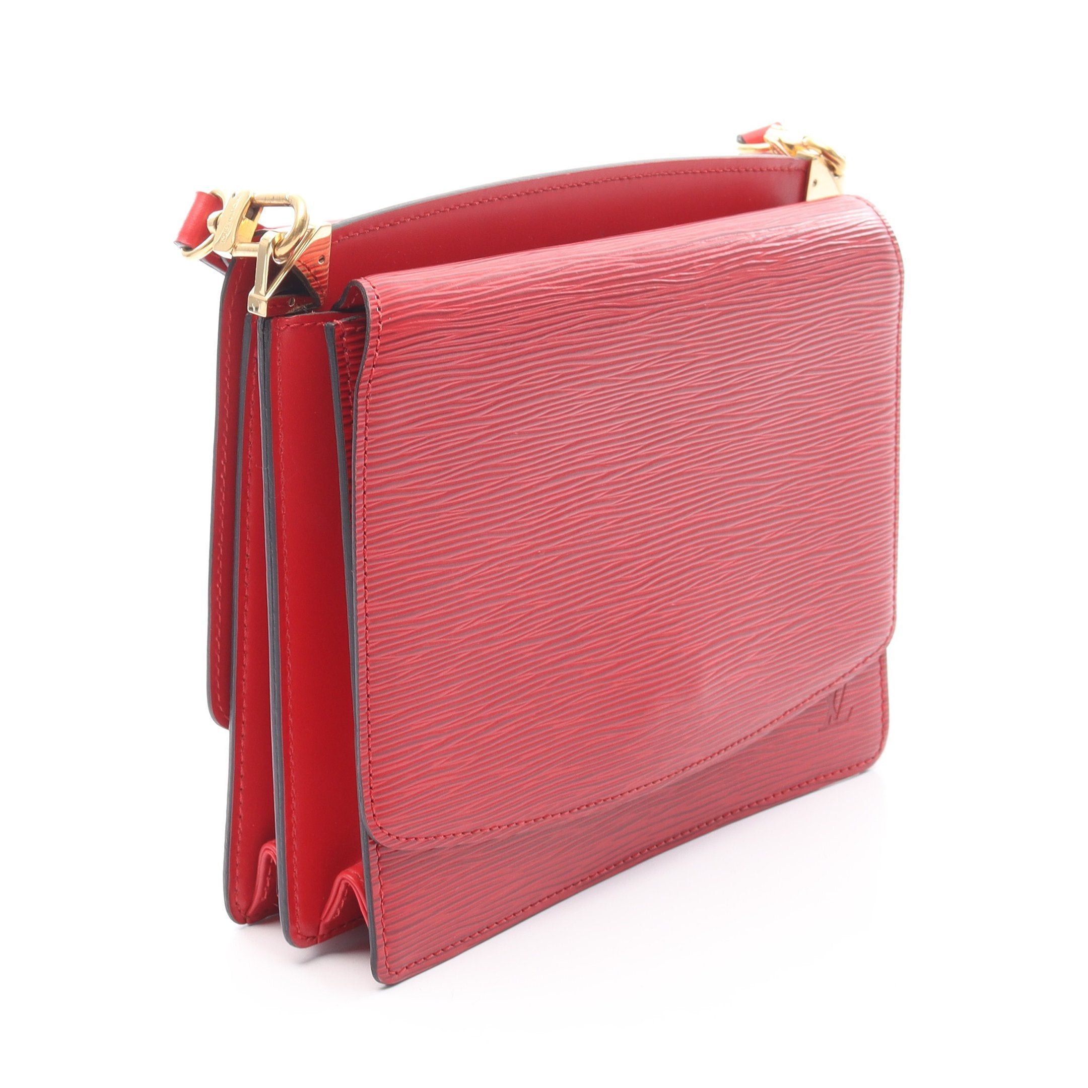 Louis Vuitton Louis Vuitton Grenelle Epi Castilian Red Shoulder Bag Leather Size ONE SIZE - 2 Thumbnail