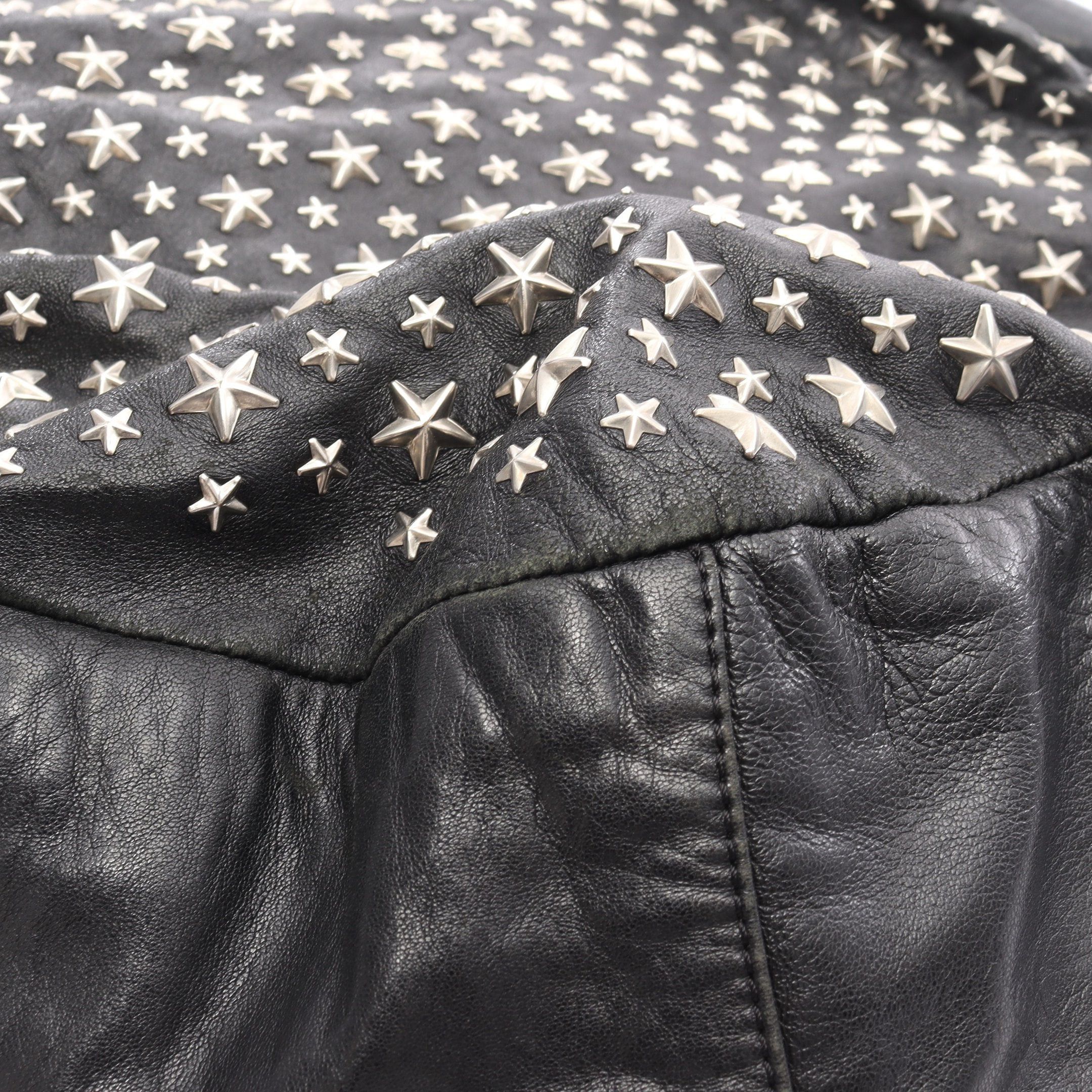 Jimmy Choo Jimmy Choo Sky Bag One Shoulder Leather Black Star Studs Size ONE SIZE - 11 Thumbnail