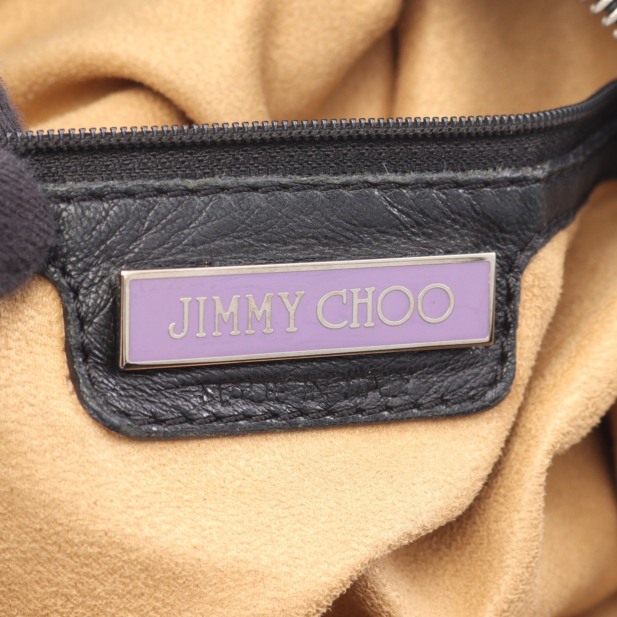 Jimmy Choo Jimmy Choo Sky Bag One Shoulder Leather Black Star Studs Size ONE SIZE - 4 Thumbnail