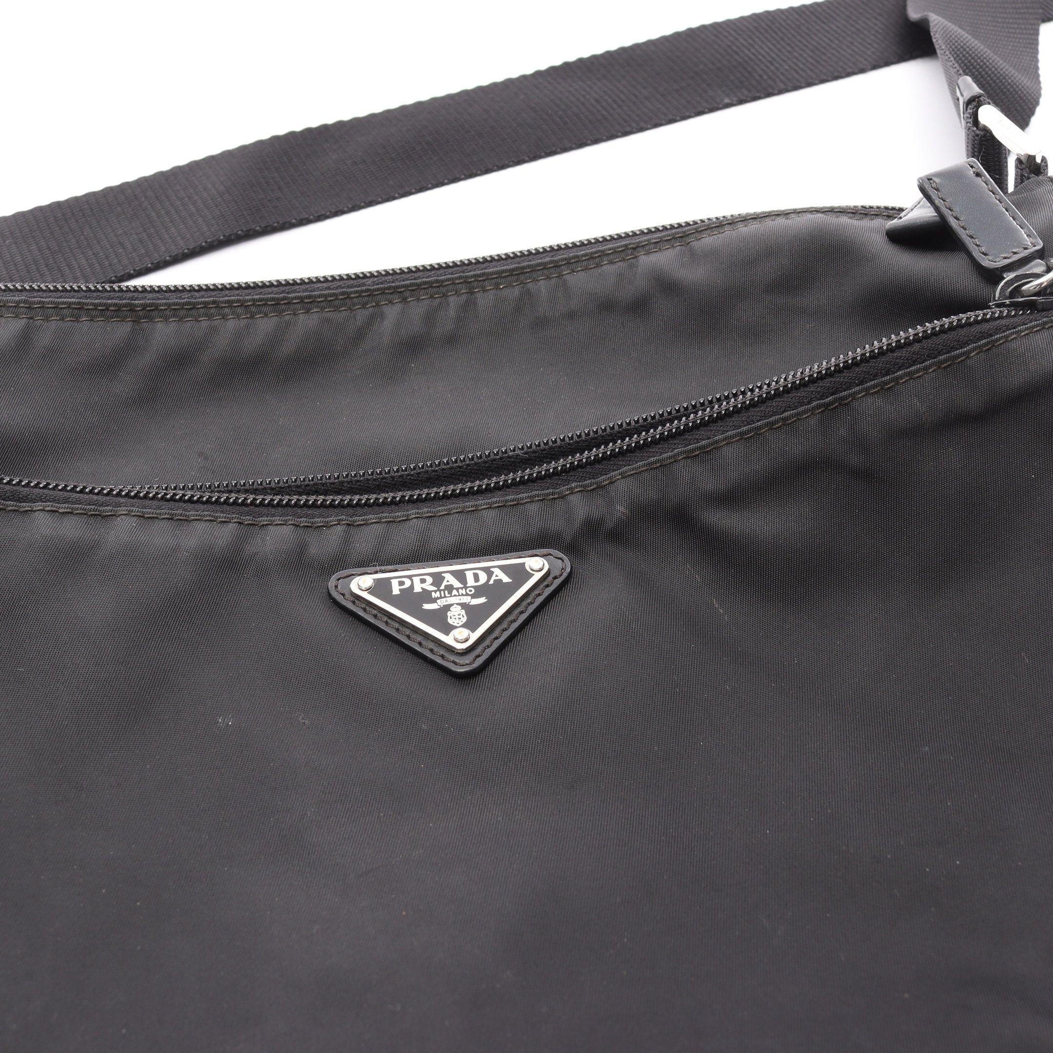 Prada Prada Re-Nylon Shoulder Bag Nylon Leather Black Size ONE SIZE - 8 Thumbnail