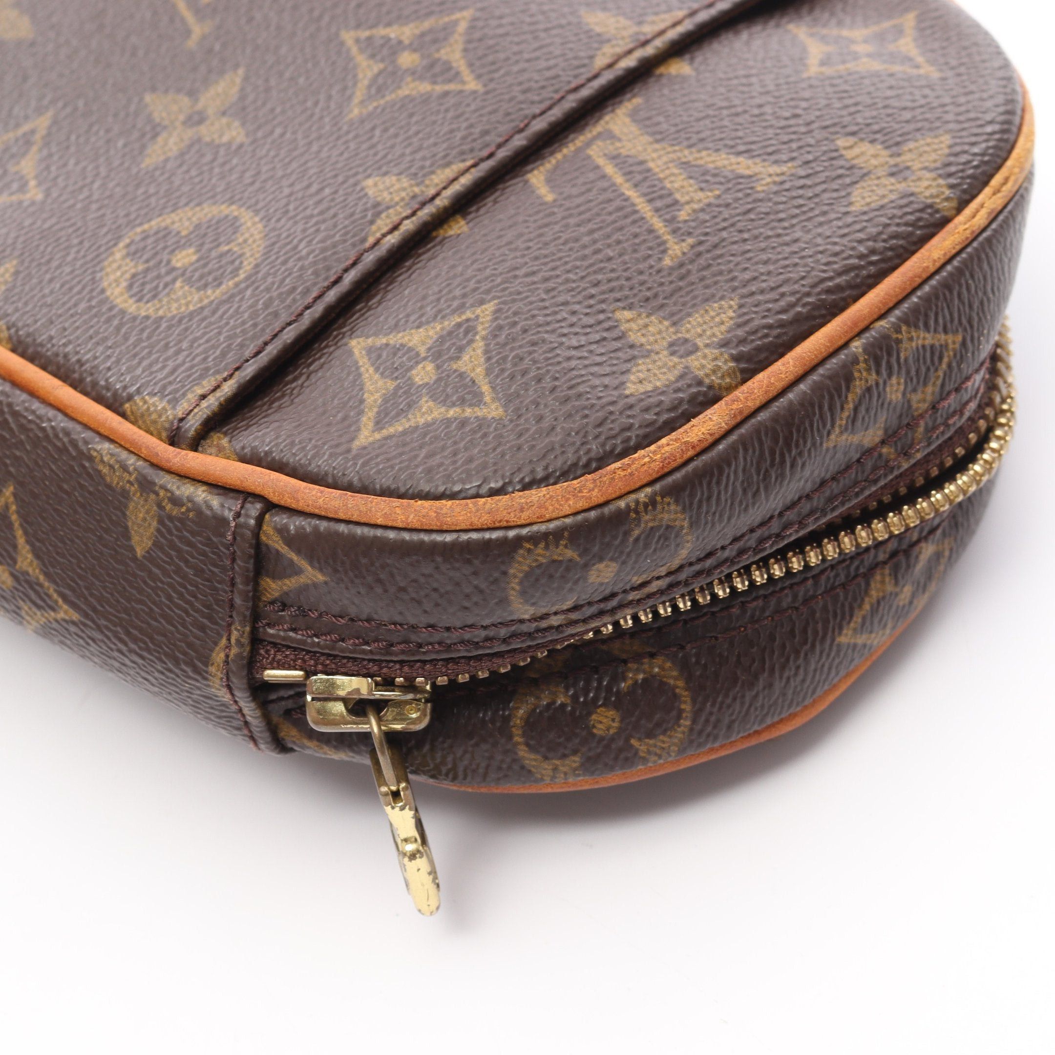 Louis Vuitton Louis Vuitton Pochette Ganju Monogram Body Bag Leather Brown Size ONE SIZE - 9 Thumbnail