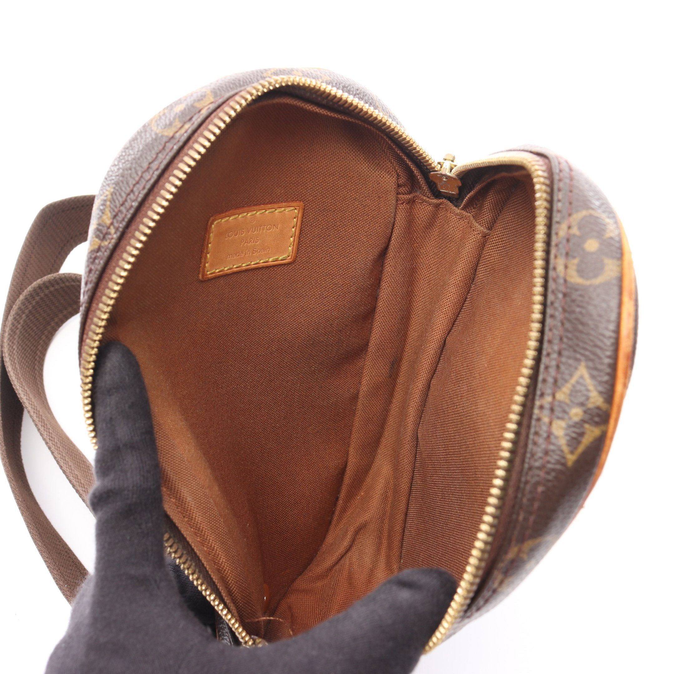 Louis Vuitton Louis Vuitton Pochette Ganju Monogram Body Bag Leather Brown Size ONE SIZE - 3 Thumbnail