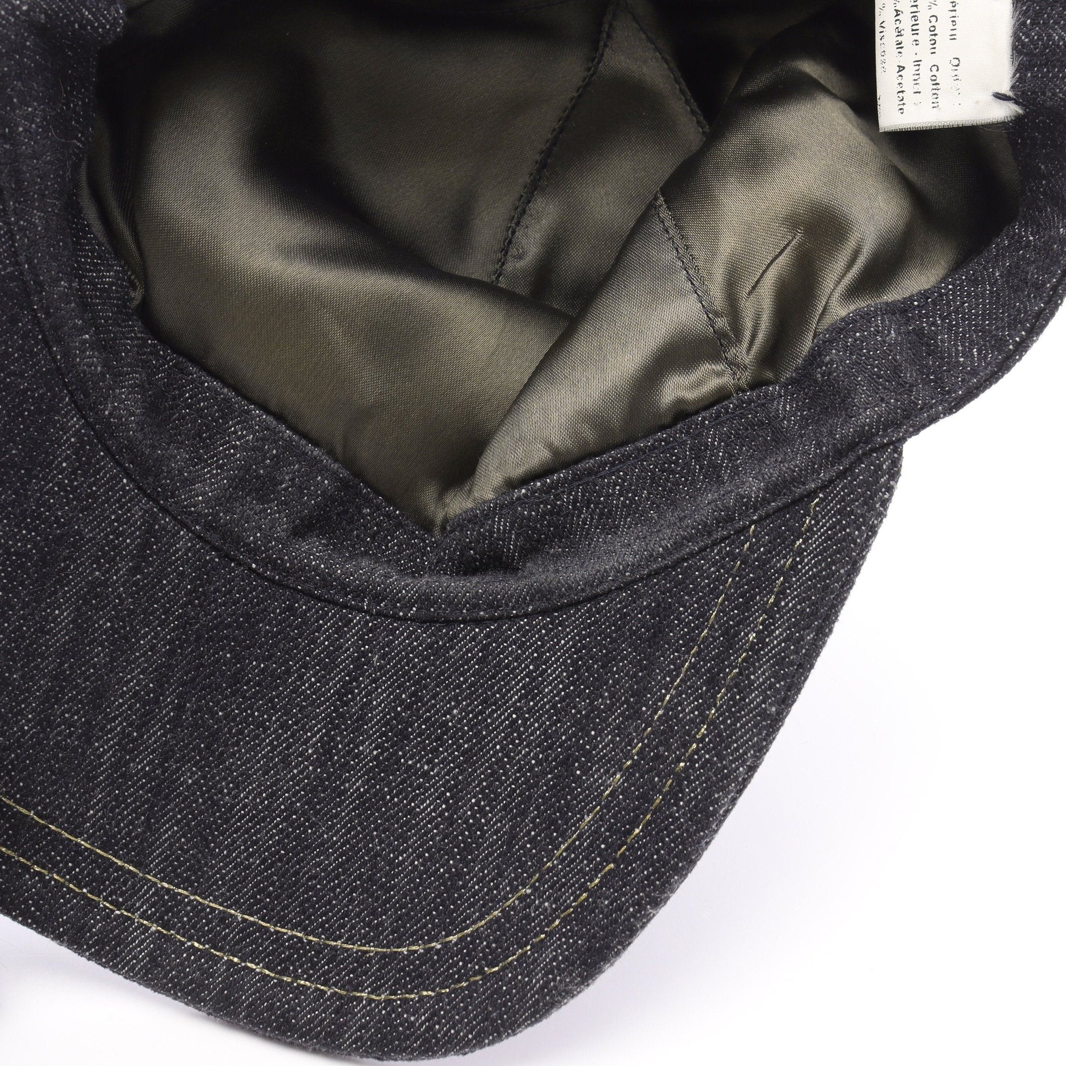 Chanel Chanel Coco Mark Denim Cap Cotton Indigo Blue Size ONE SIZE - 6 Thumbnail