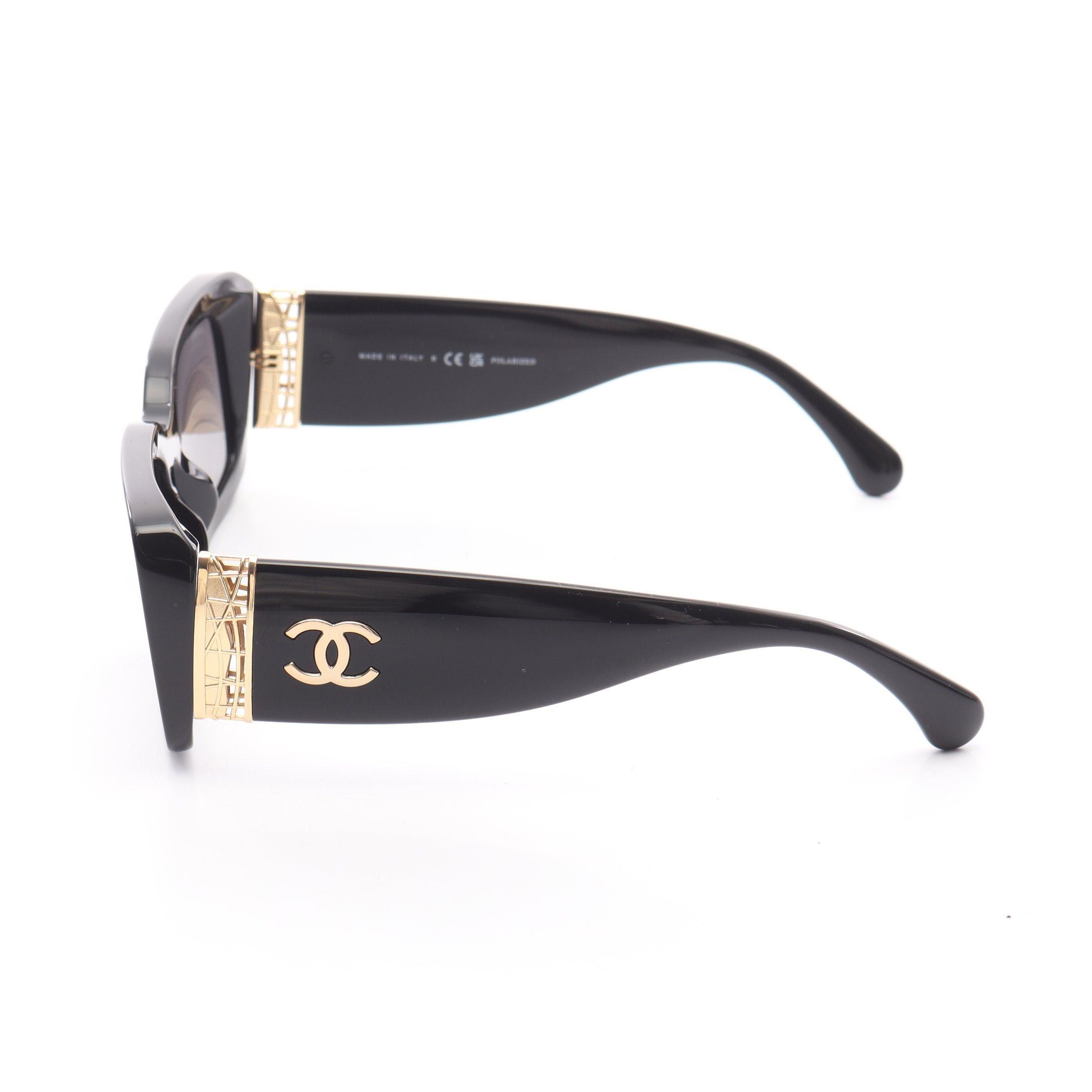 Chanel Chanel Coco Mark Sunglasses Black Size ONE SIZE - 3 Thumbnail