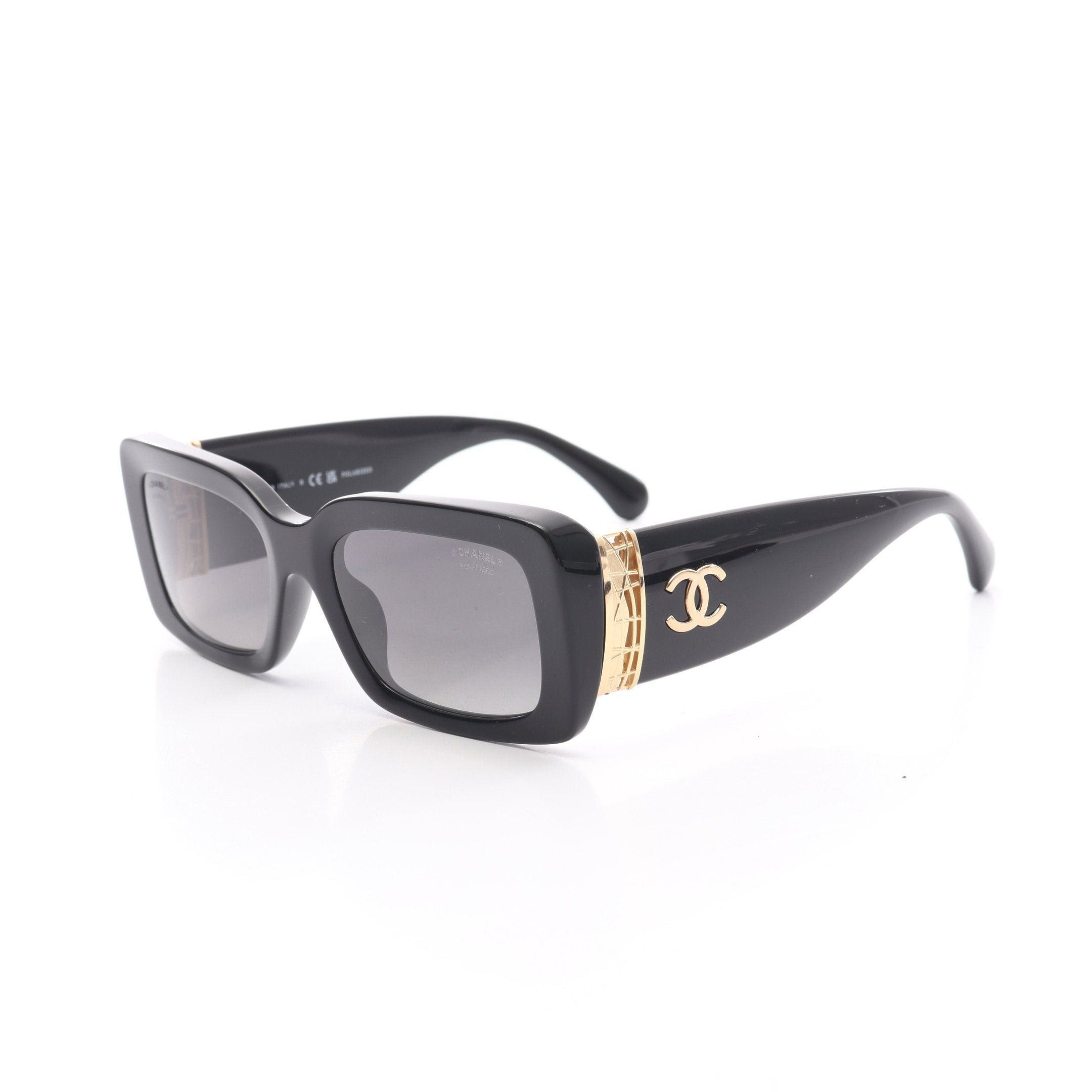 Chanel Chanel Coco Mark Sunglasses Black Size ONE SIZE - 2 Thumbnail