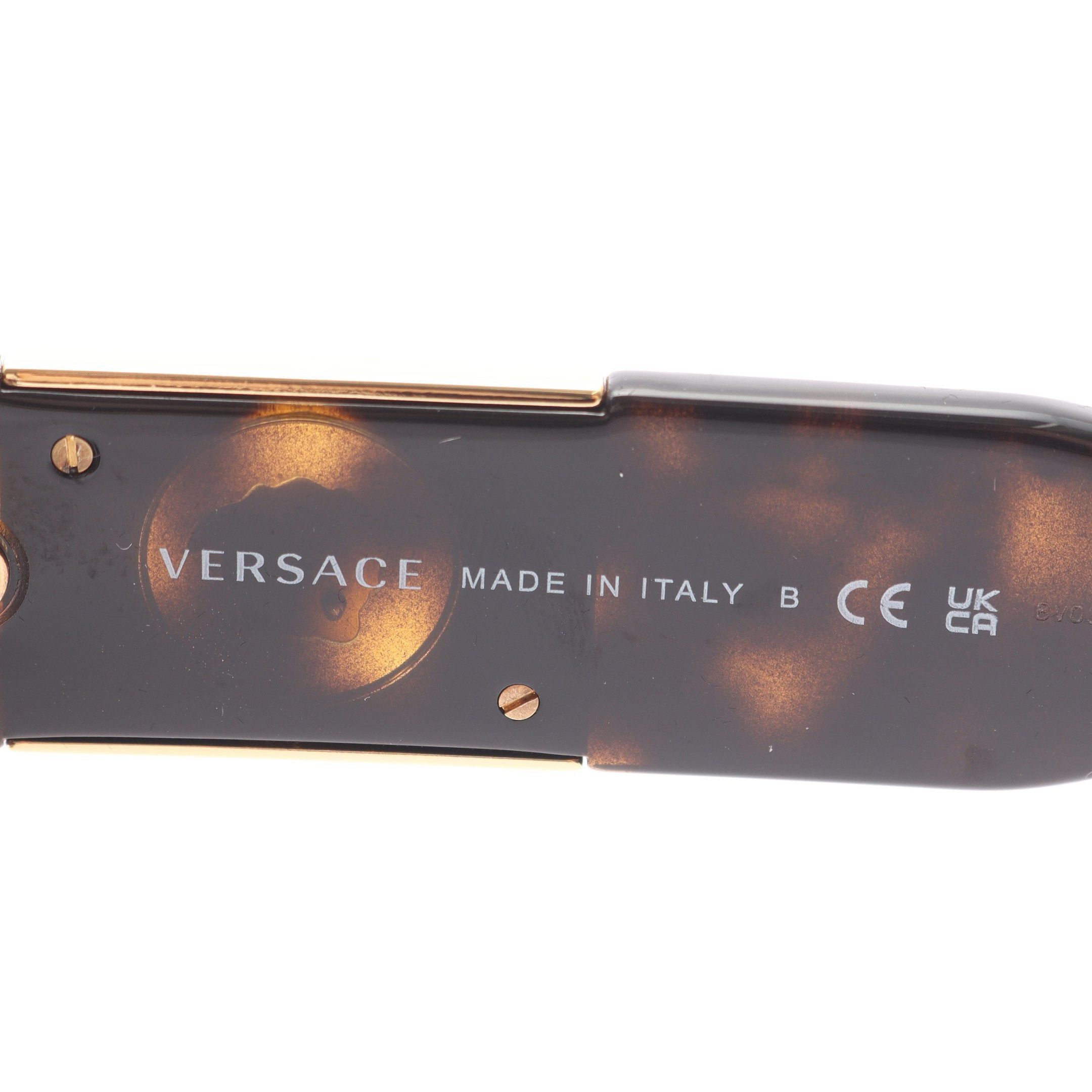 Versace Versace Medusa Sunglasses Black Brown Size ONE SIZE - 4 Thumbnail