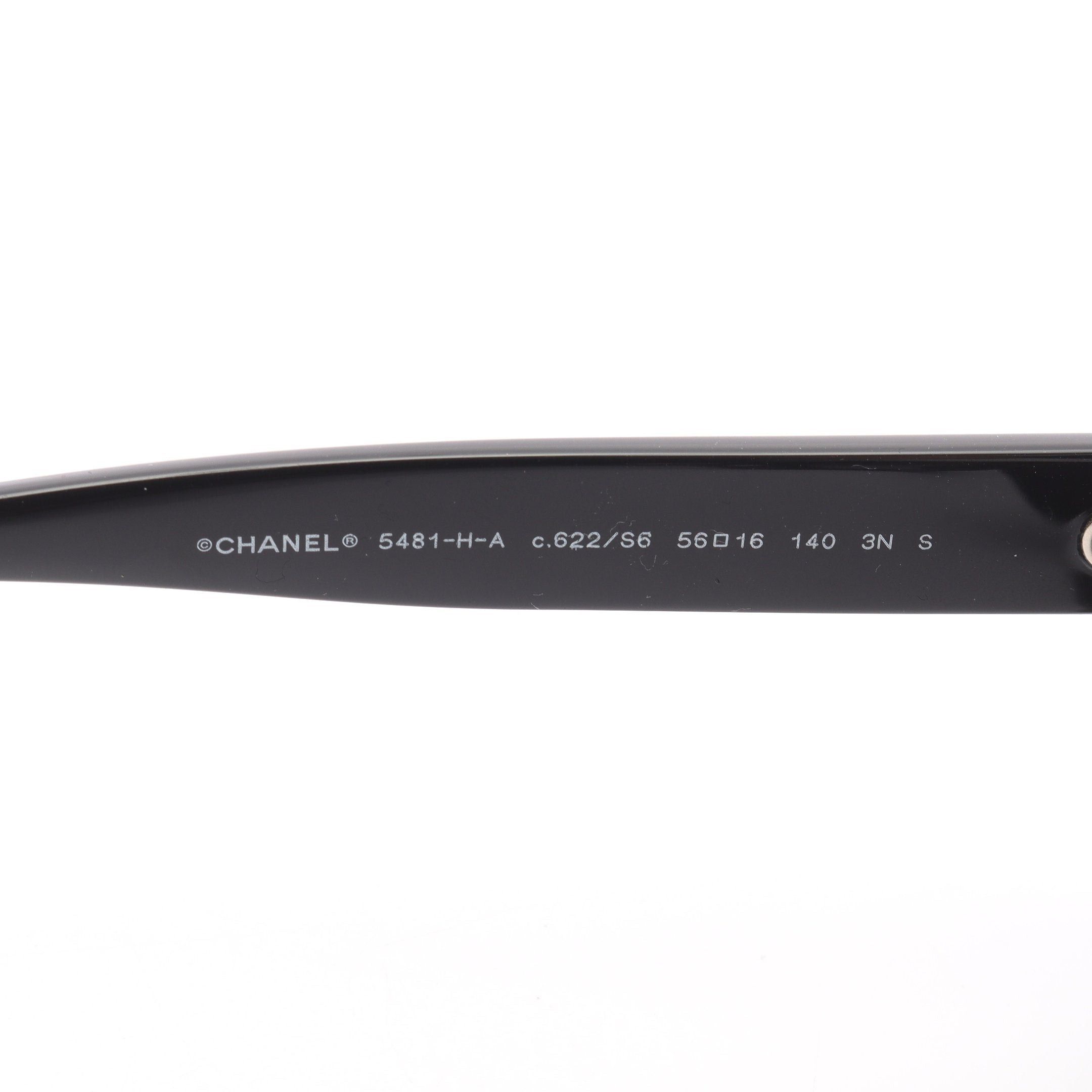 Chanel Chanel Coco Mark Sunglasses Fake Pearl Black Size ONE SIZE - 4 Thumbnail