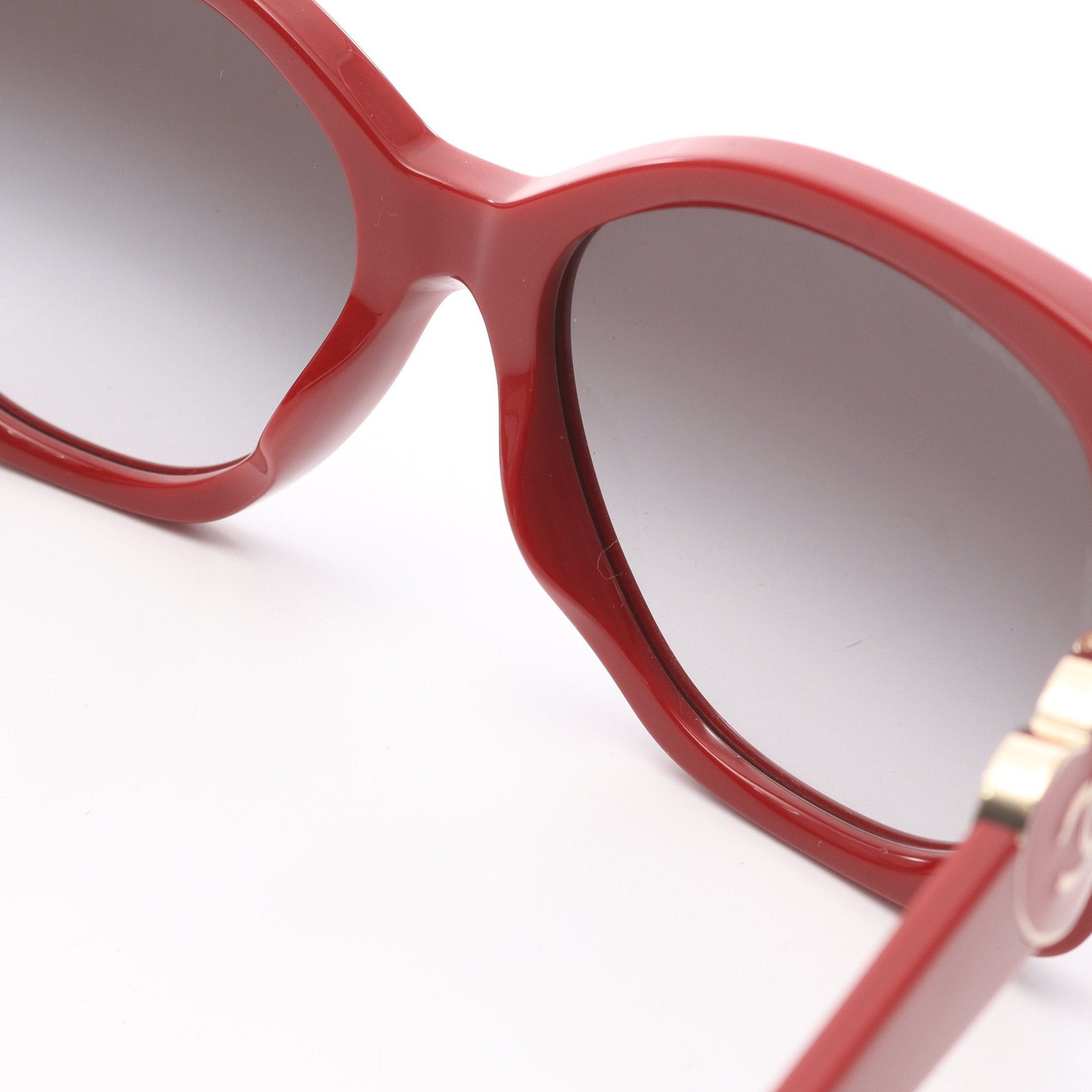 Chanel Chanel Coco Mark Sunglasses Red Black Size ONE SIZE - 5 Thumbnail