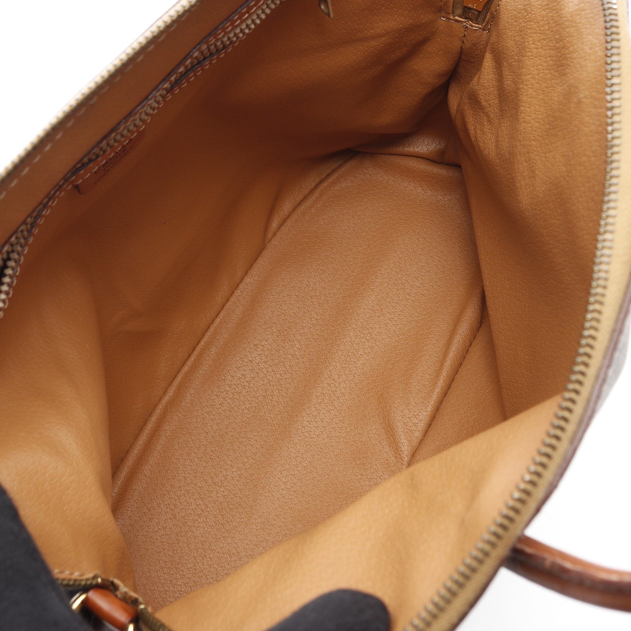 Celine Celine Macadam Handbag Leather Brown Dark Size ONE SIZE - 3 Thumbnail