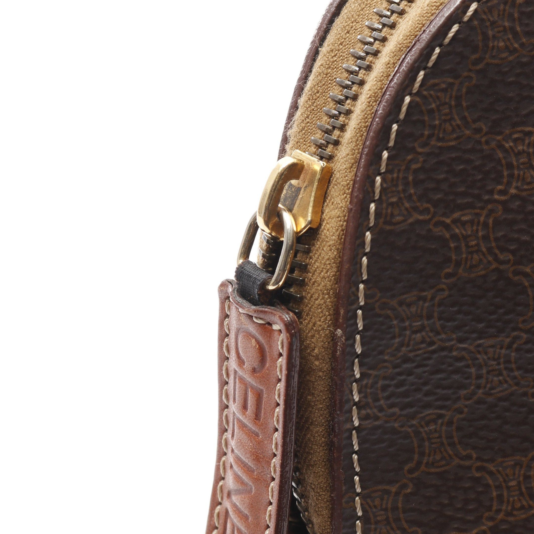 Celine Celine Macadam Handbag Leather Brown Dark Size ONE SIZE - 10 Thumbnail