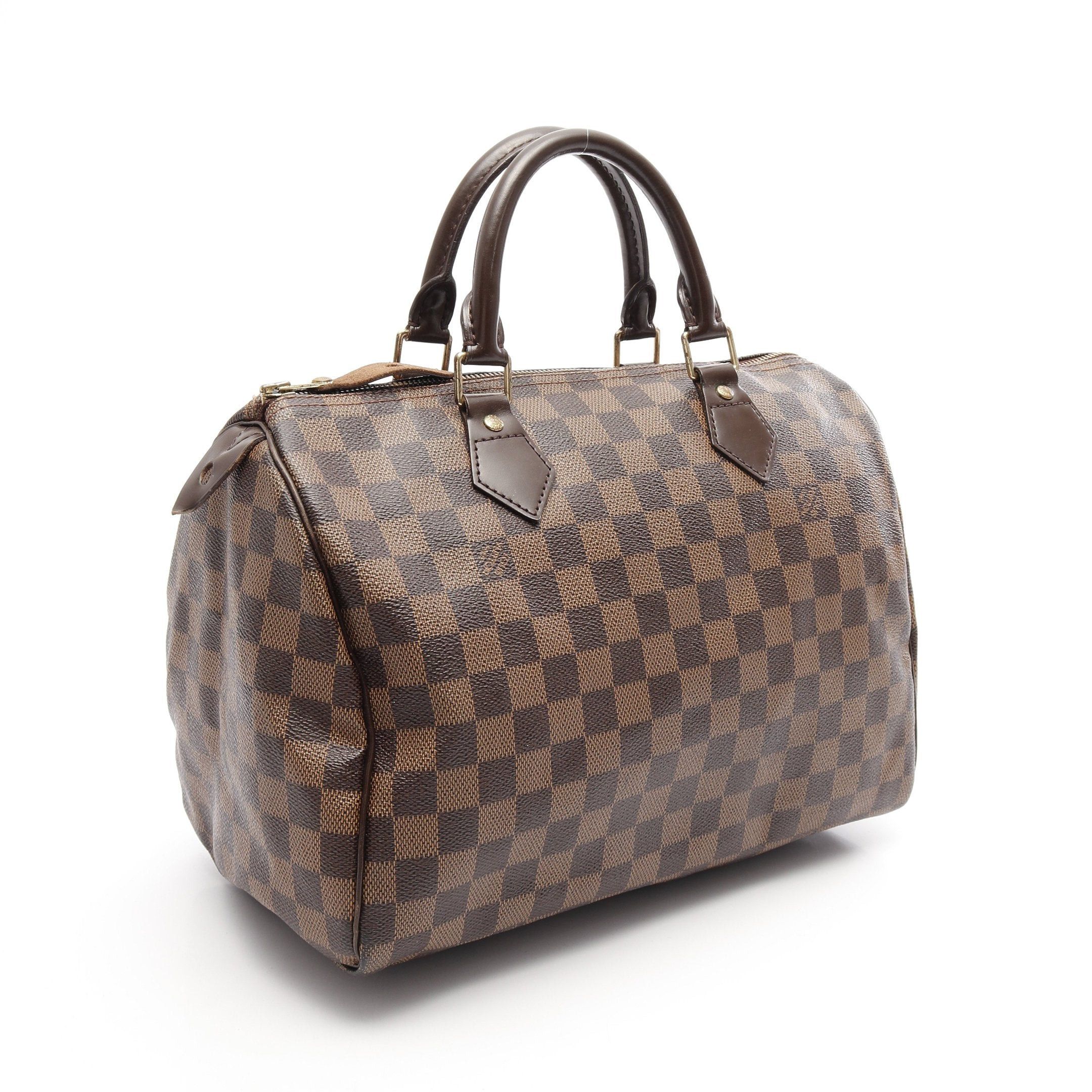 Louis Vuitton Louis Vuitton Speedy 30 Damier Ebene Handbag Leather Brown Size ONE SIZE - 2 Thumbnail