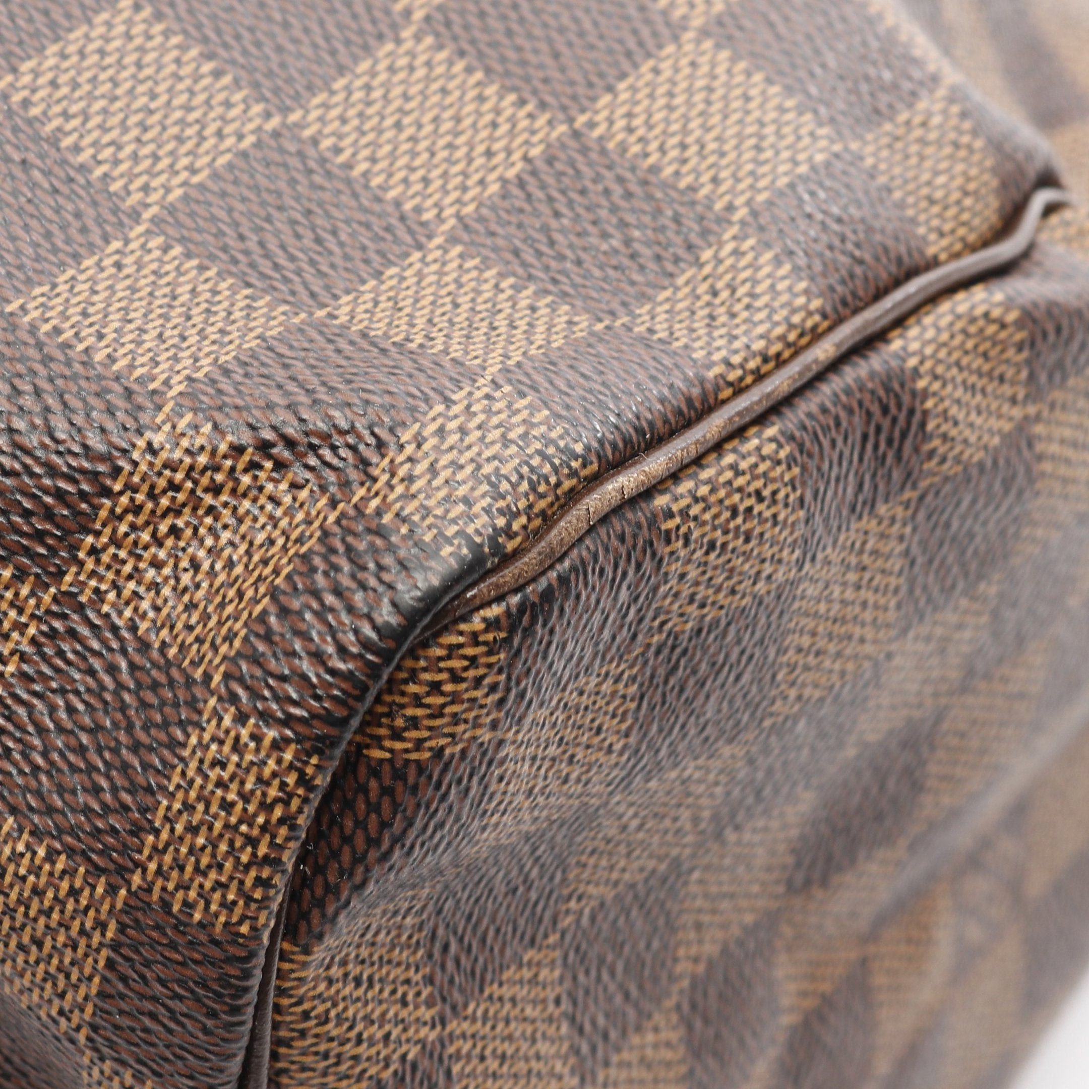 Louis Vuitton Louis Vuitton Speedy 30 Damier Ebene Handbag Leather Brown Size ONE SIZE - 7 Thumbnail