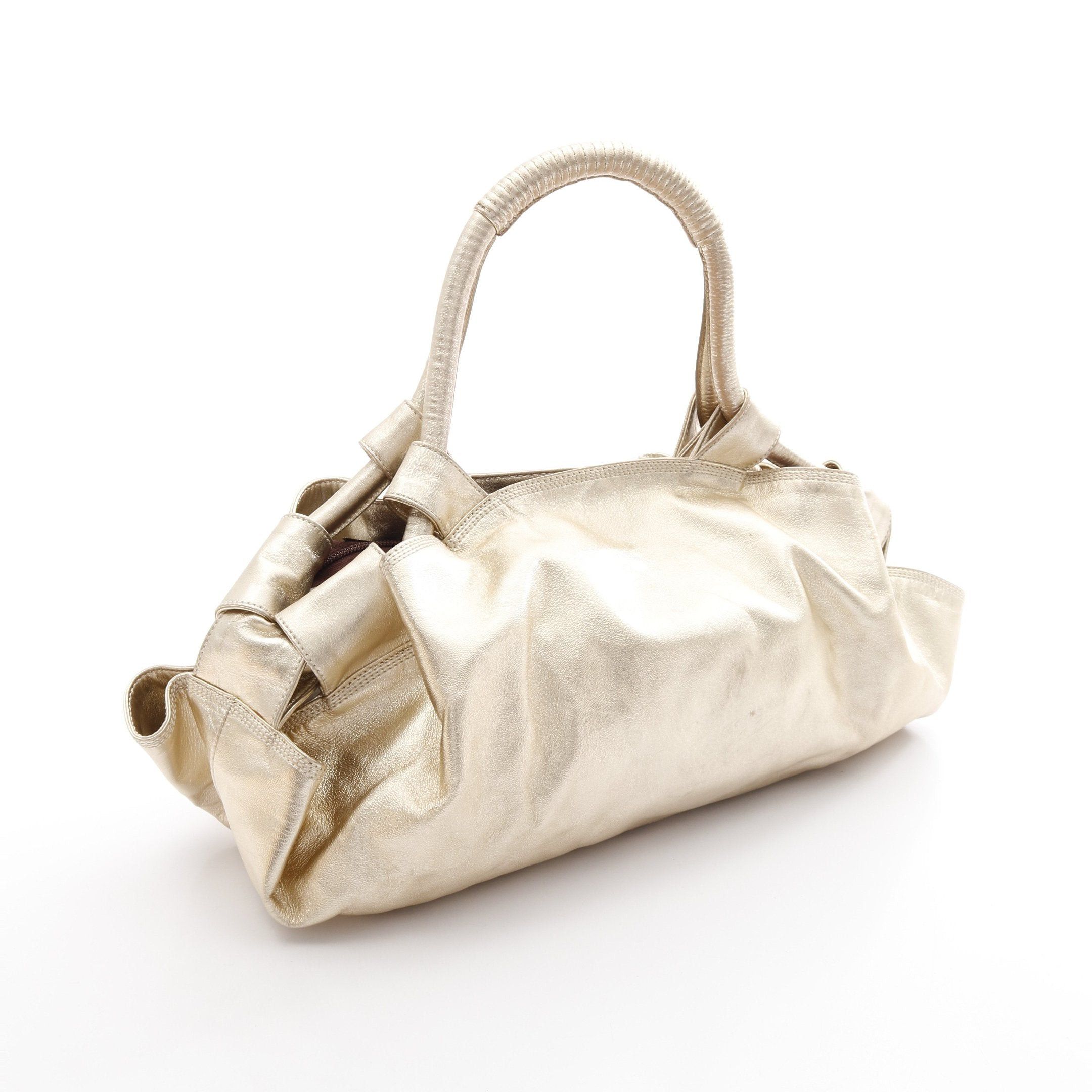 Loewe Loewe Nappa Aire Handbag Leather Gold Size ONE SIZE - 2 Thumbnail