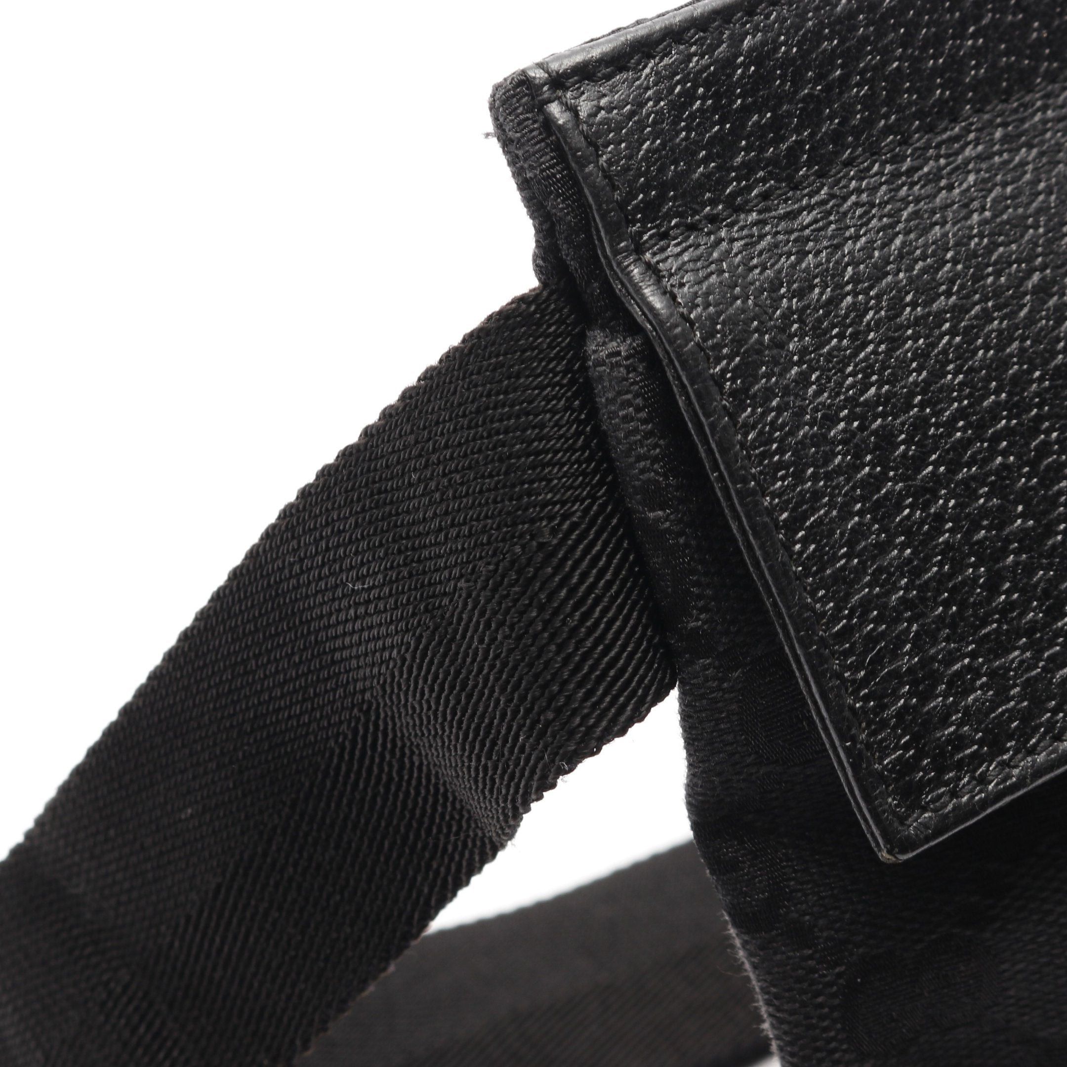 Gucci Gucci Body Bag Waist Canvas Leather Black Size ONE SIZE - 11 Thumbnail