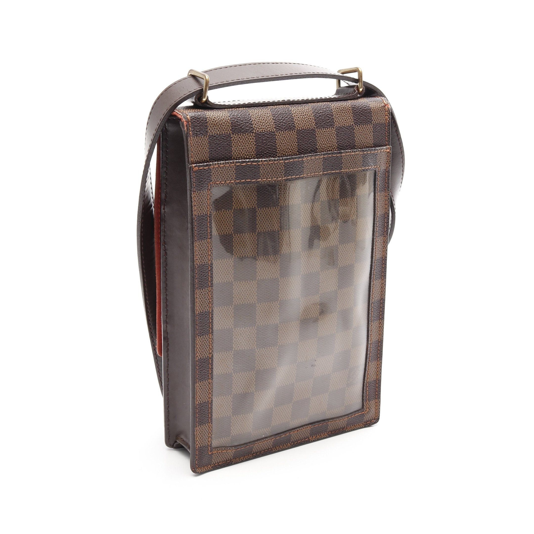 Louis Vuitton Louis Vuitton Portobello Damier Ebene Shoulder Bag Leather Brown Size ONE SIZE - 2 Thumbnail