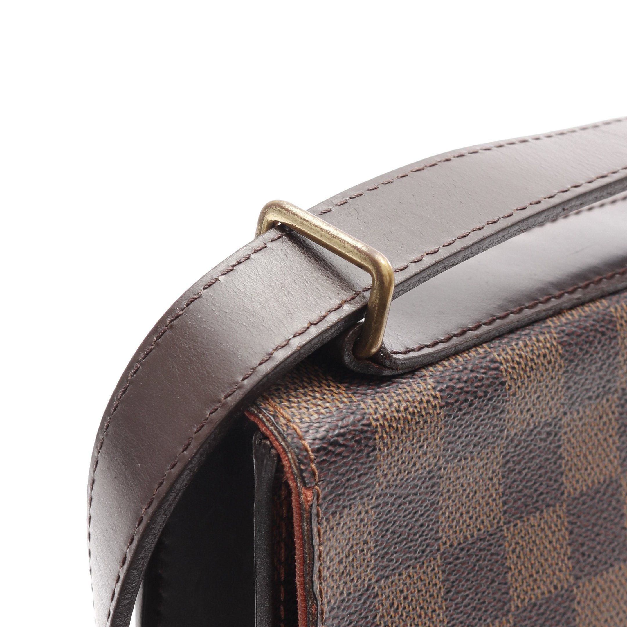 Louis Vuitton Louis Vuitton Portobello Damier Ebene Shoulder Bag Leather Brown Size ONE SIZE - 9 Thumbnail