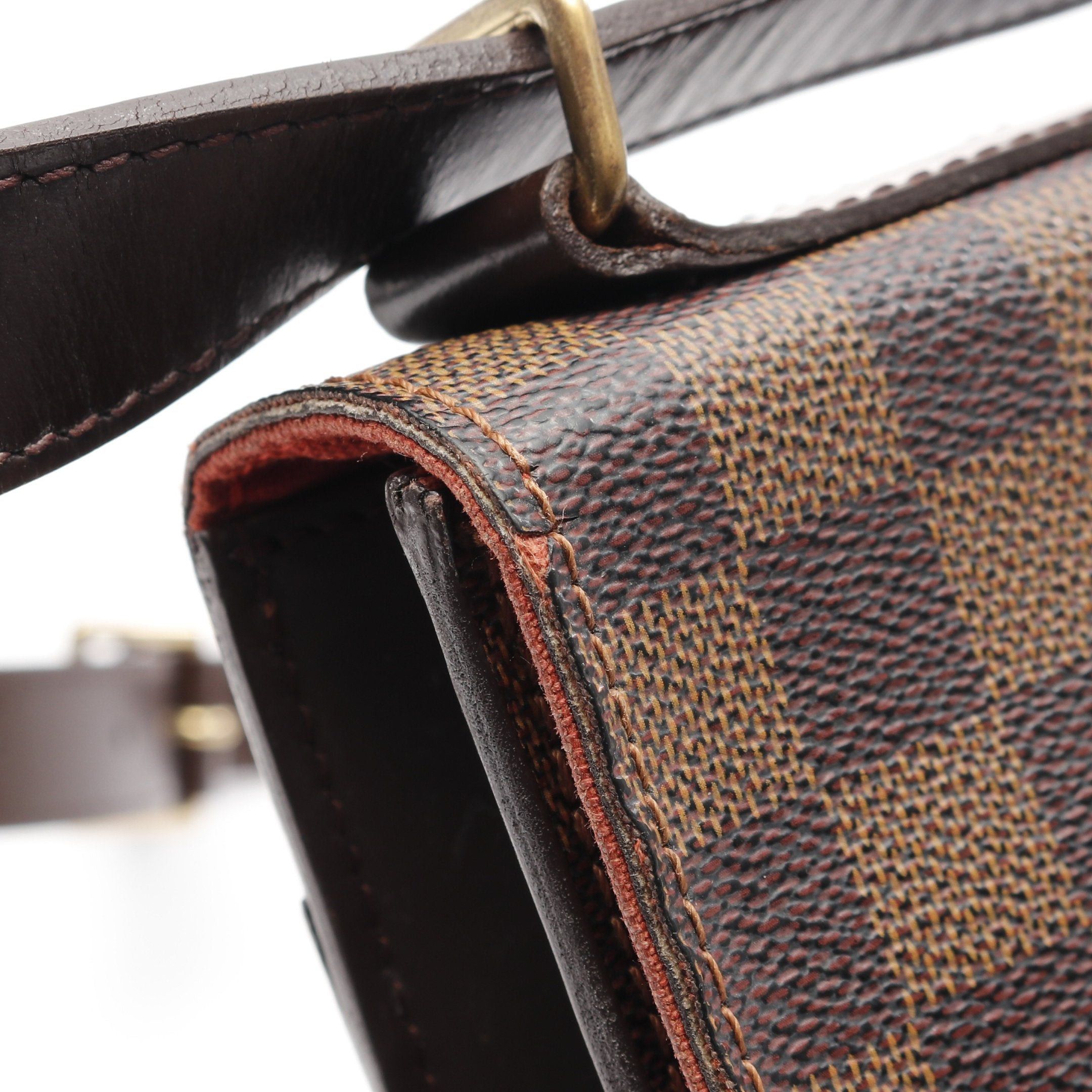 Louis Vuitton Louis Vuitton Portobello Damier Ebene Shoulder Bag Leather Brown Size ONE SIZE - 6 Thumbnail