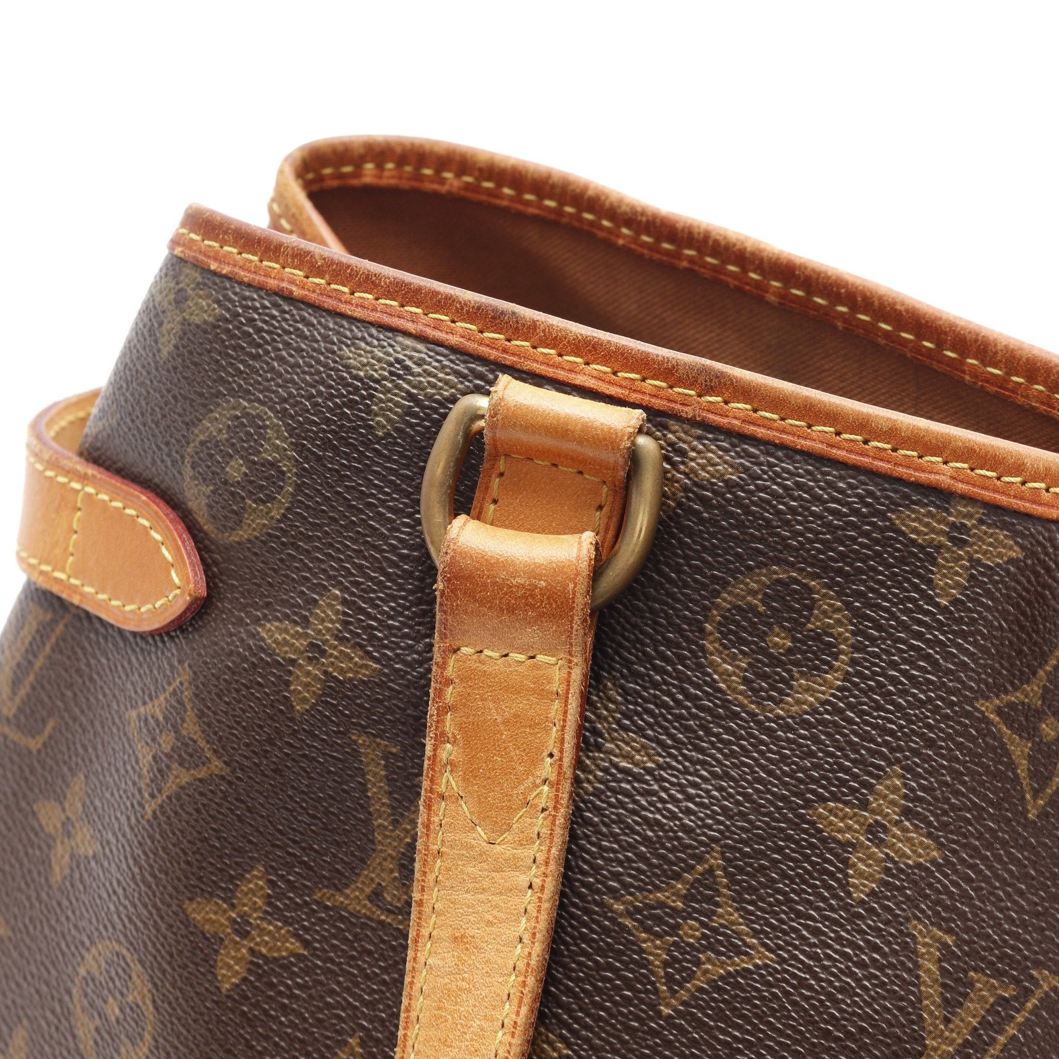Louis Vuitton Louis Vuitton Batignolles Horizontal Monogram Shoulder Bag Leather Brown Size ONE SIZE - 9 Thumbnail