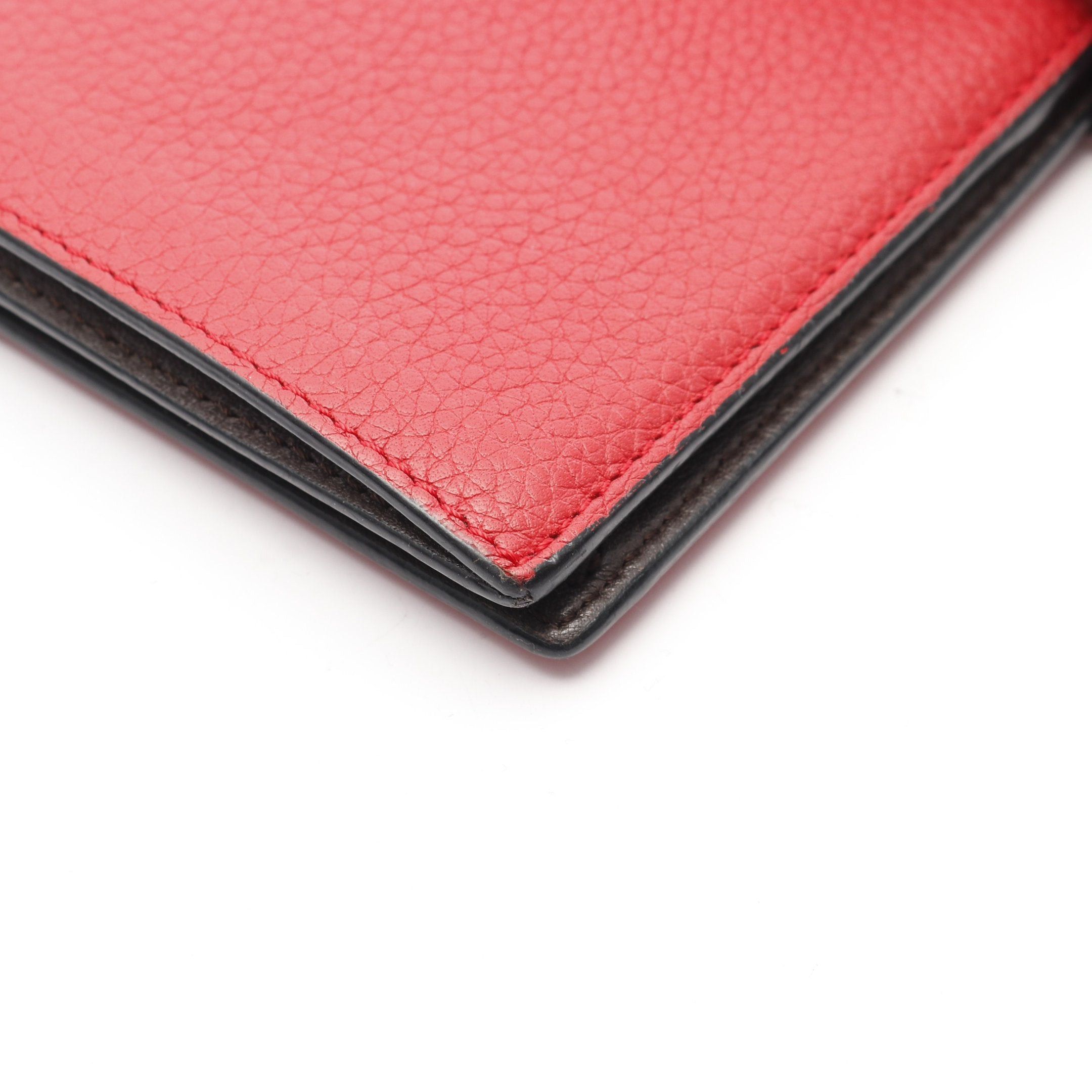 Loewe Loewe Vertical Wallet Large Bi-Fold Long Leather Red Size ONE SIZE - 8 Thumbnail