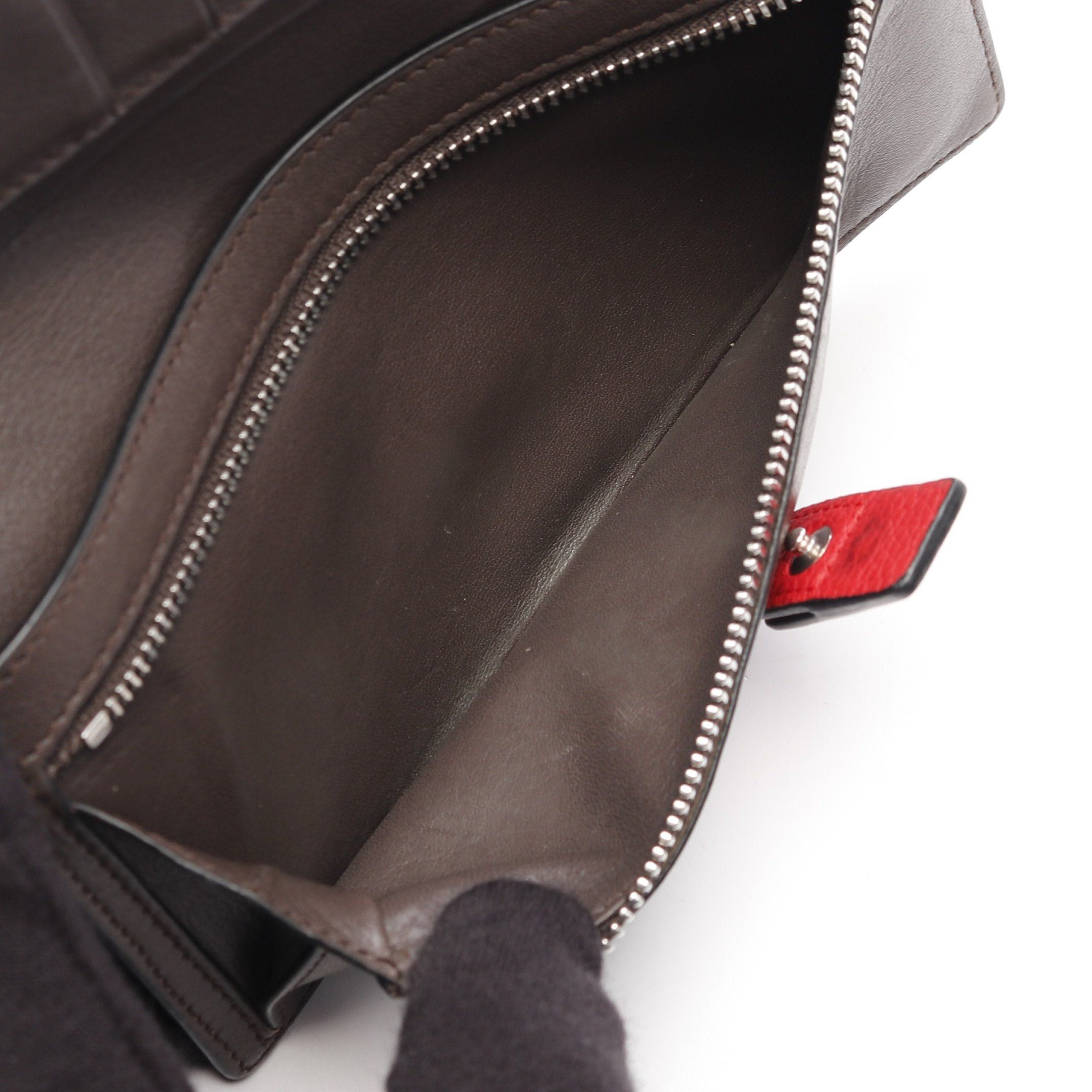 Loewe Loewe Vertical Wallet Large Bi-Fold Long Leather Red Size ONE SIZE - 5 Thumbnail
