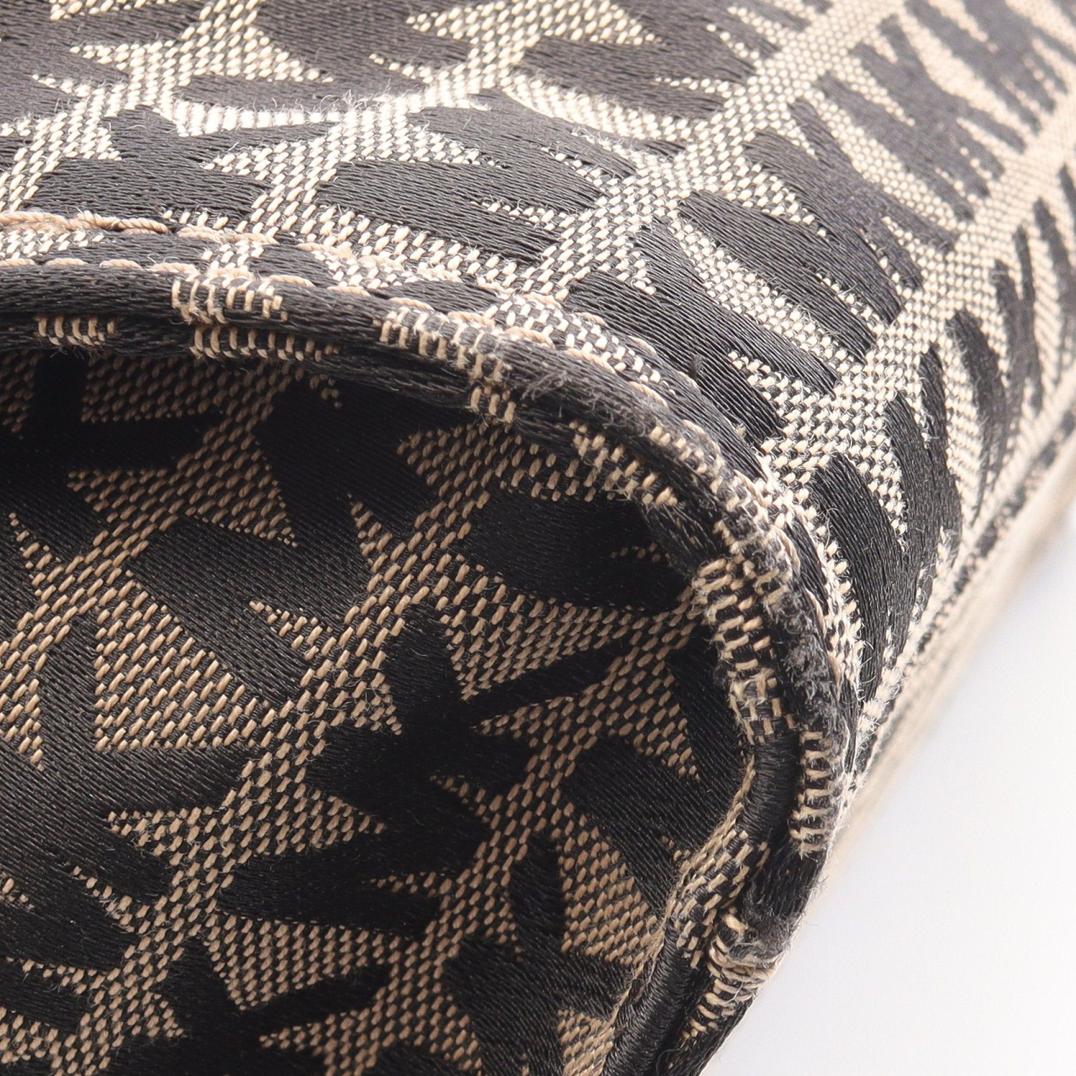 Michael Kors Michael Kors Handbag Tote Bag Canvas Leather Beige Black Logo Jacquard Size ONE SIZE - 9 Thumbnail
